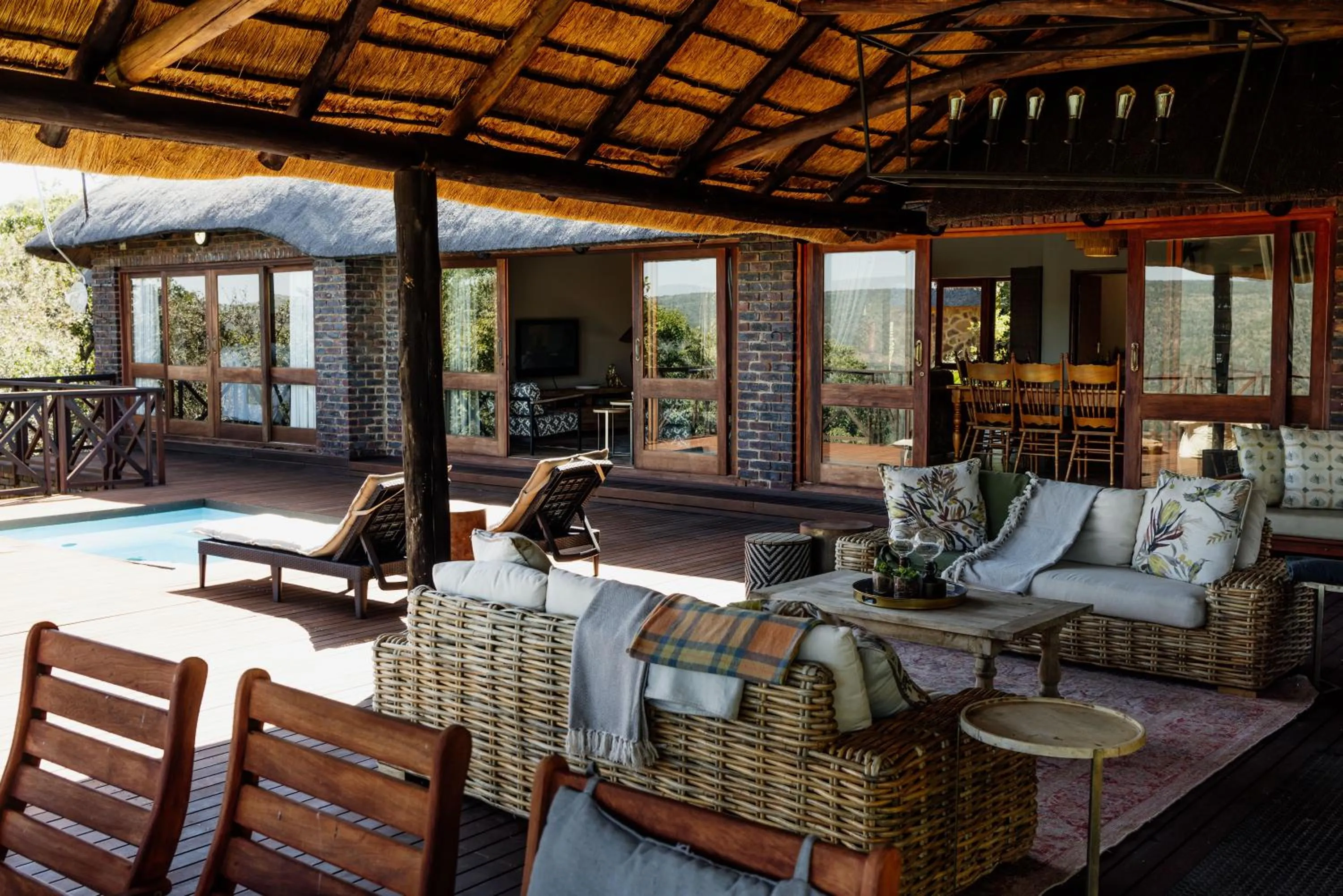 Balcony/Terrace in Dinkweng Safari Lodge