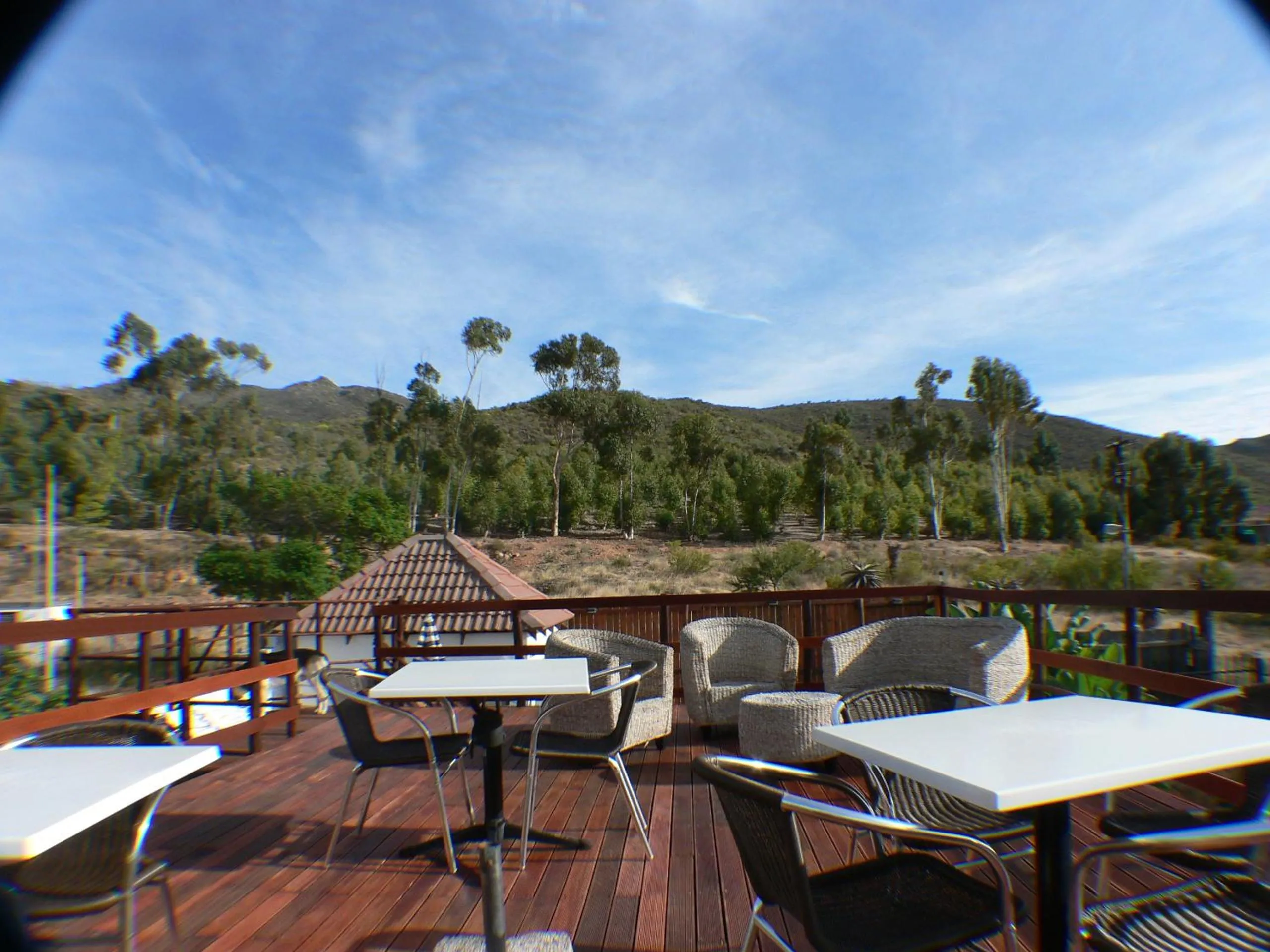 Balcony/Terrace in Mountain View Eco Lodge Montagu