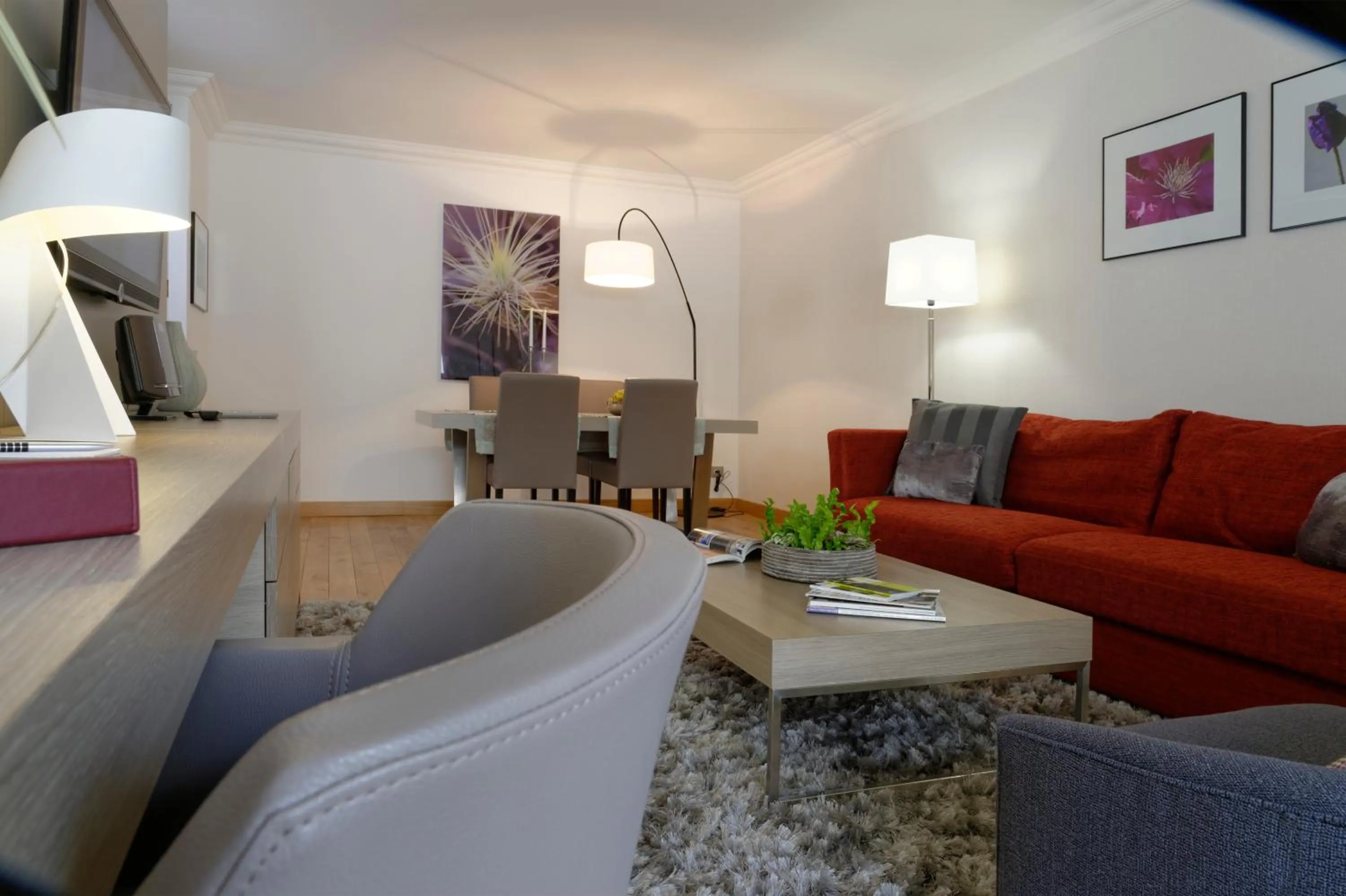 Living room in Résidence Alma Marceau