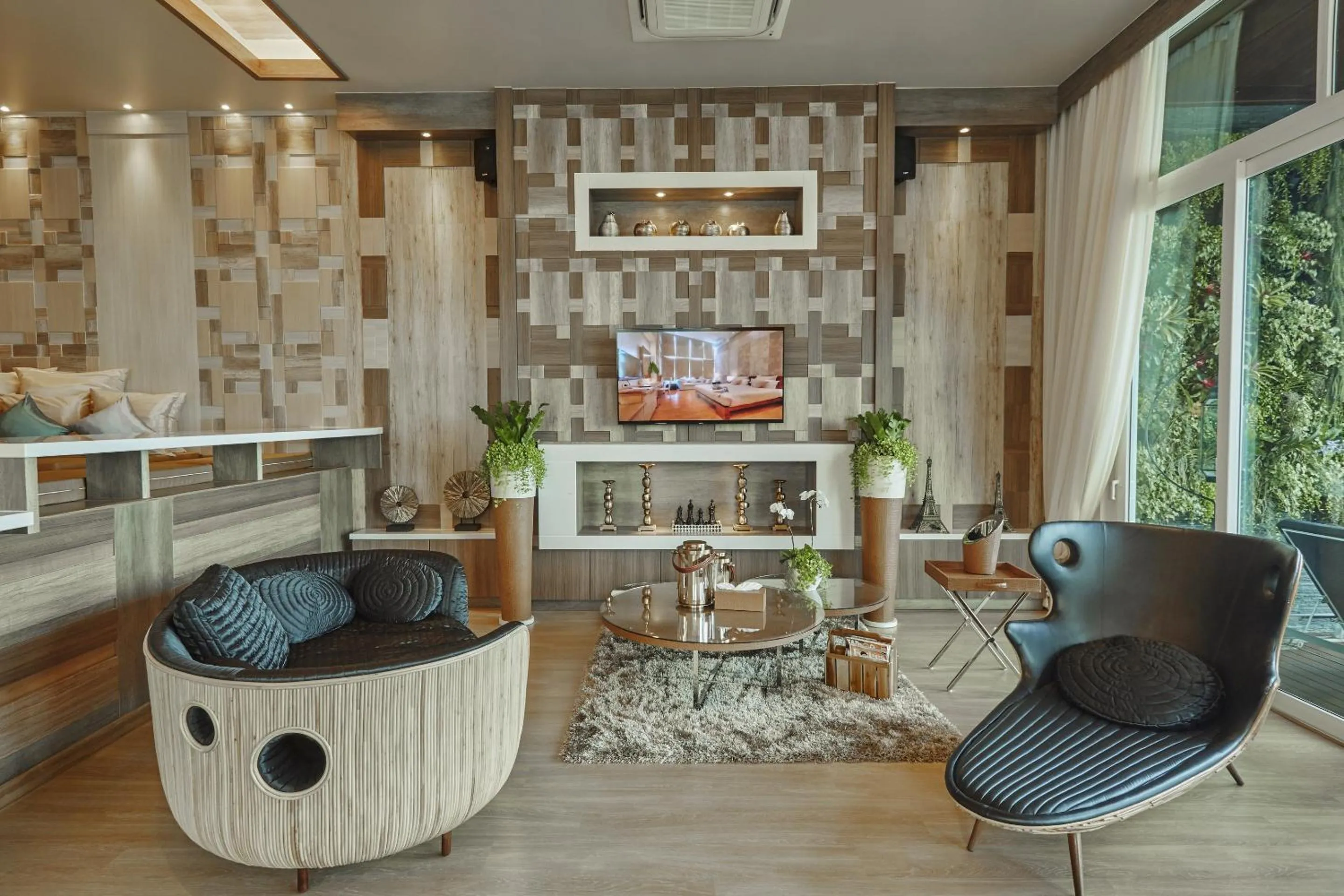 Living room in Dhevan Dara Beach Villa Kuiburi