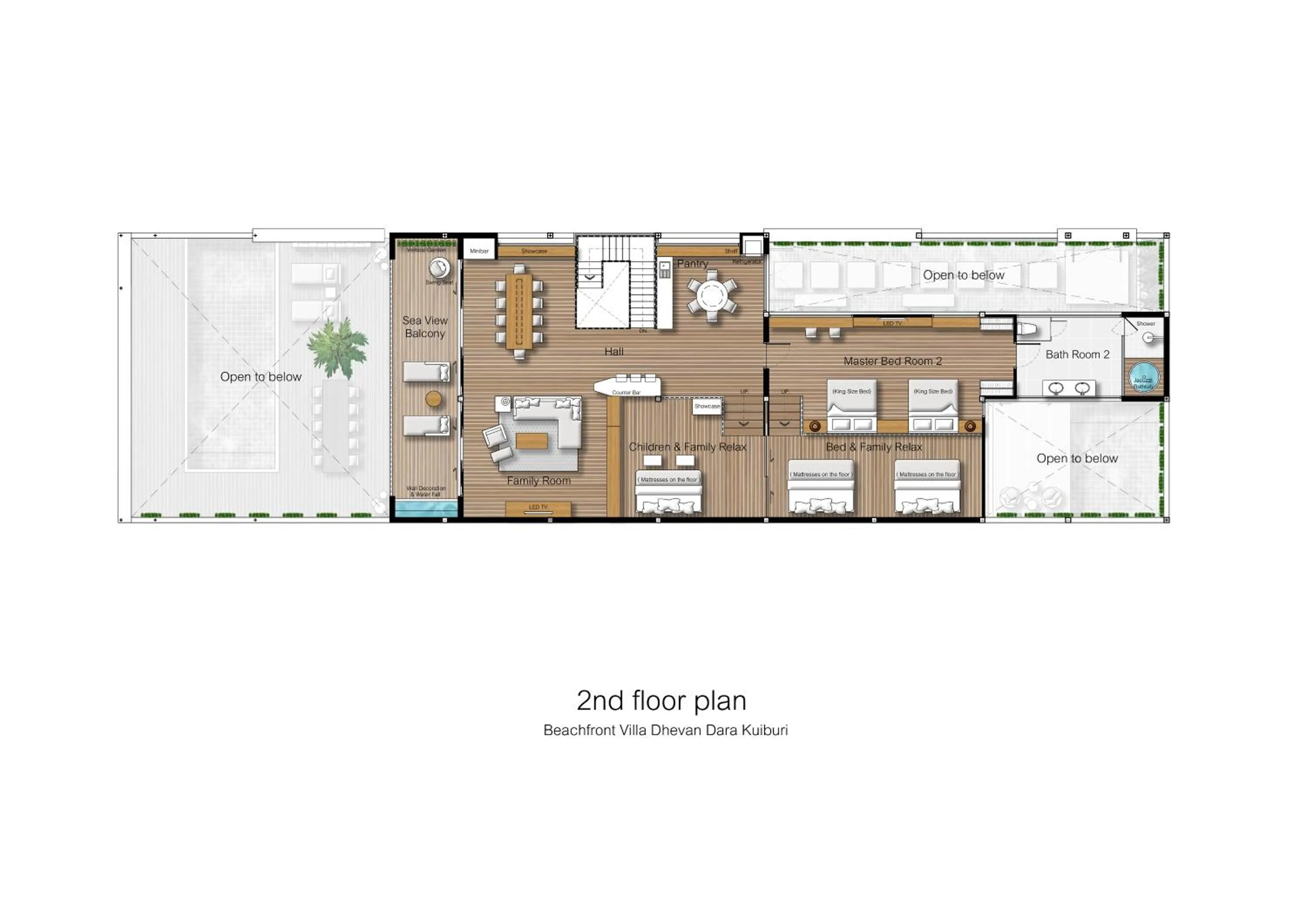 Photo of the whole room in Dhevan Dara Beach Villa Kuiburi