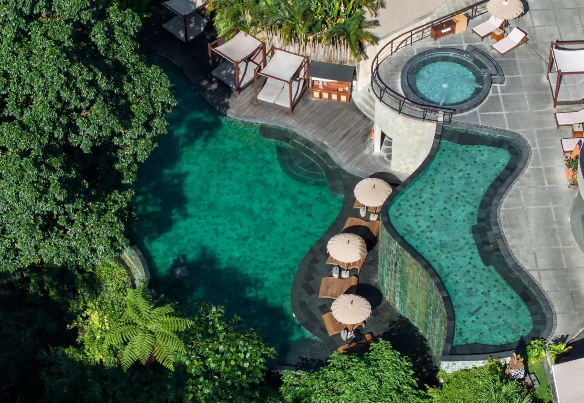 Bird's eye view in Aksari Luxury Resort & Spa Ubud by Ini Vie Hospitality Bird's eye view in Aksari Luxury Resort & Spa Ubud by Ini Vie Hospitality