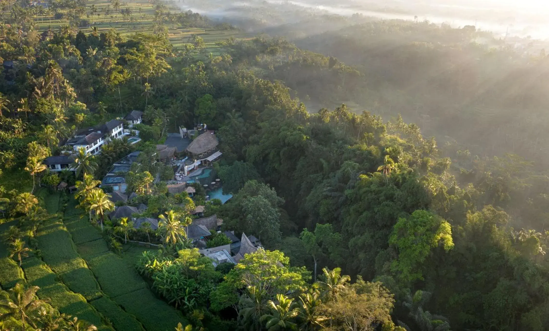Bird's eye view in Aksari Luxury Resort & Spa Ubud by Ini Vie Hospitality Bird's eye view in Aksari Luxury Resort & Spa Ubud by Ini Vie Hospitality