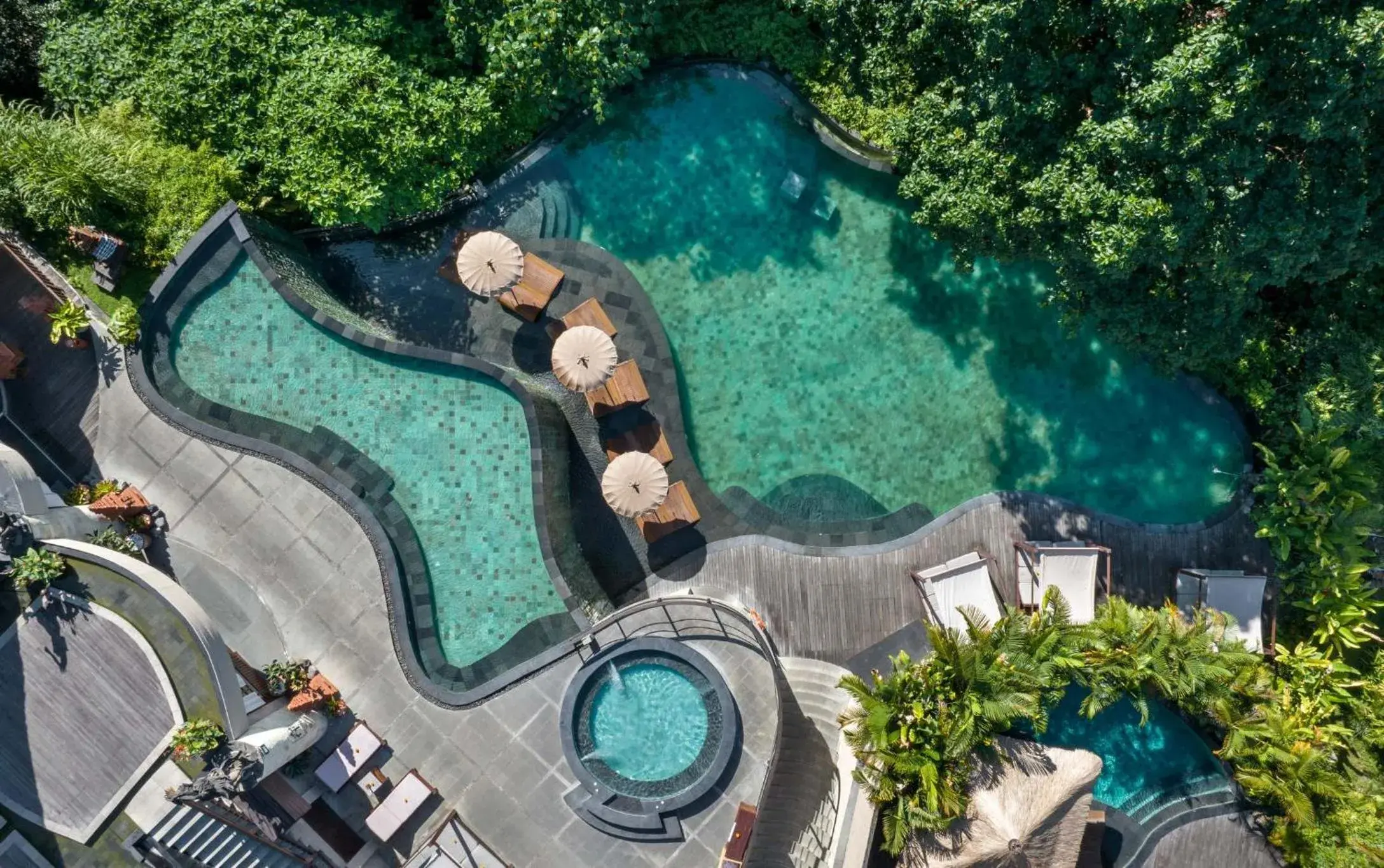 Bird's eye view in Aksari Luxury Resort & Spa Ubud by Ini Vie Hospitality Bird's eye view in Aksari Luxury Resort & Spa Ubud by Ini Vie Hospitality