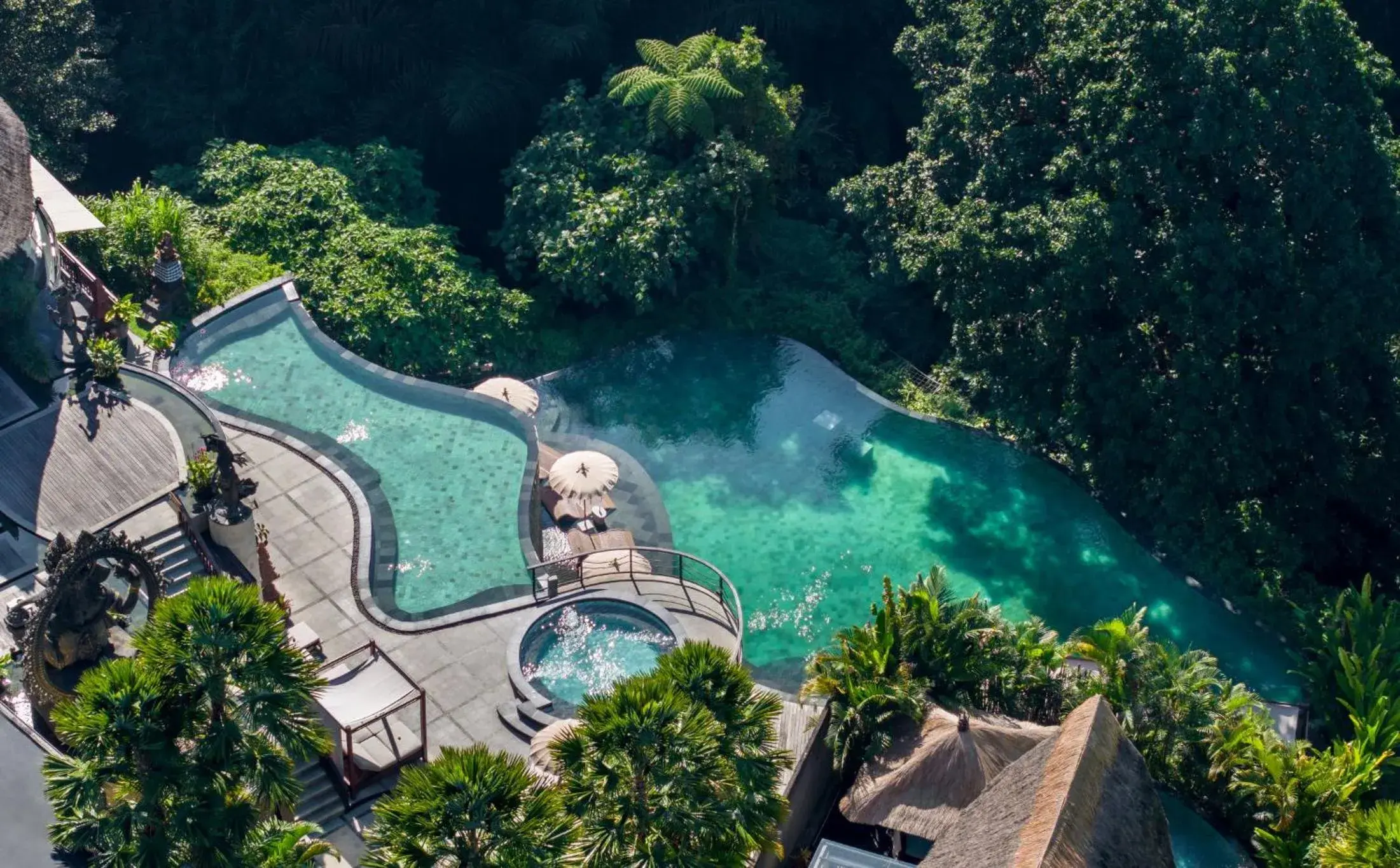 Bird's eye view in Aksari Luxury Resort & Spa Ubud by Ini Vie Hospitality Bird's eye view in Aksari Luxury Resort & Spa Ubud by Ini Vie Hospitality
