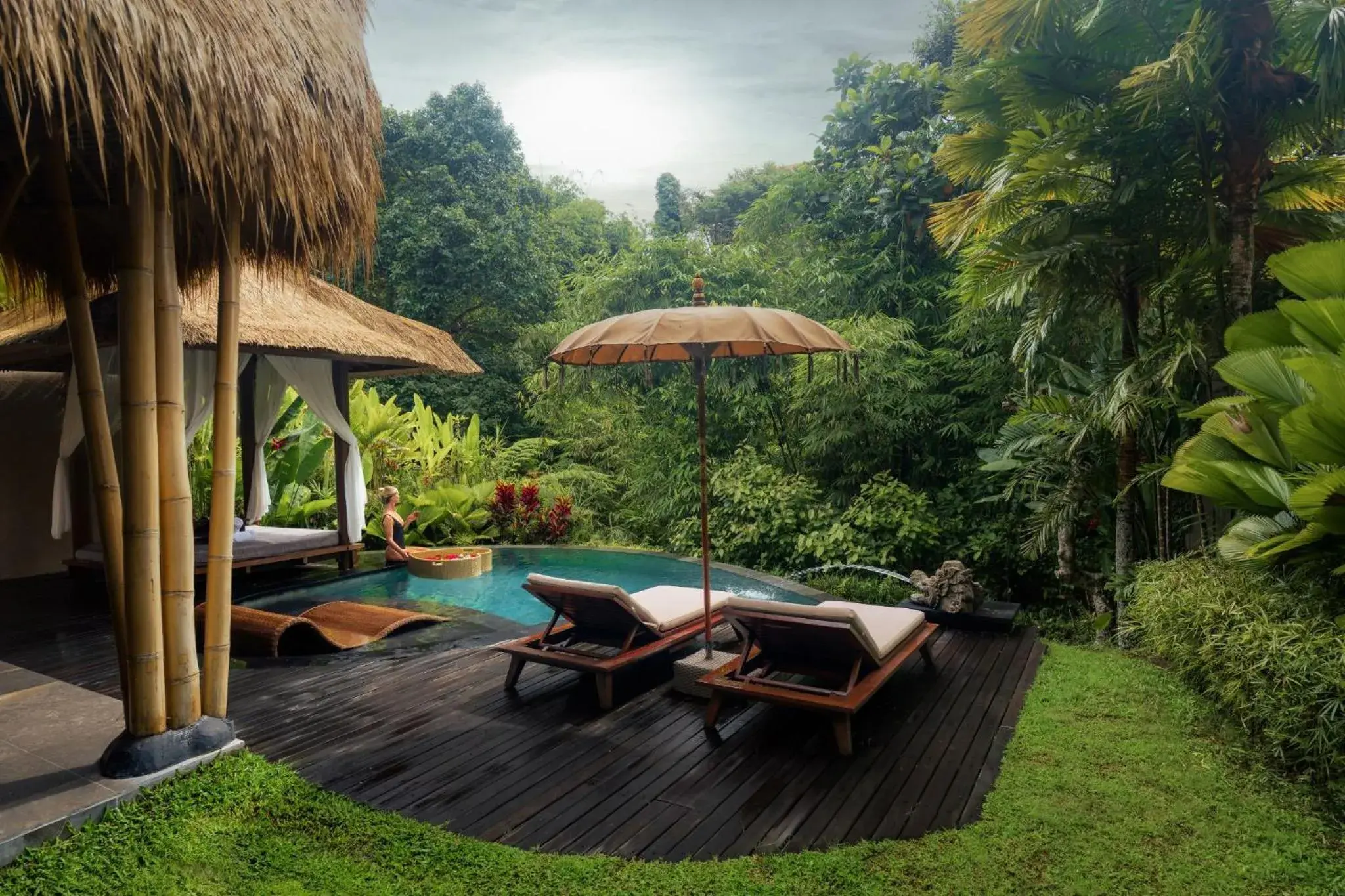 Pool view in Aksari Resort & Spa Ubud by Ini Vie Hospitality Pool view in Aksari Resort & Spa Ubud by Ini Vie Hospitality