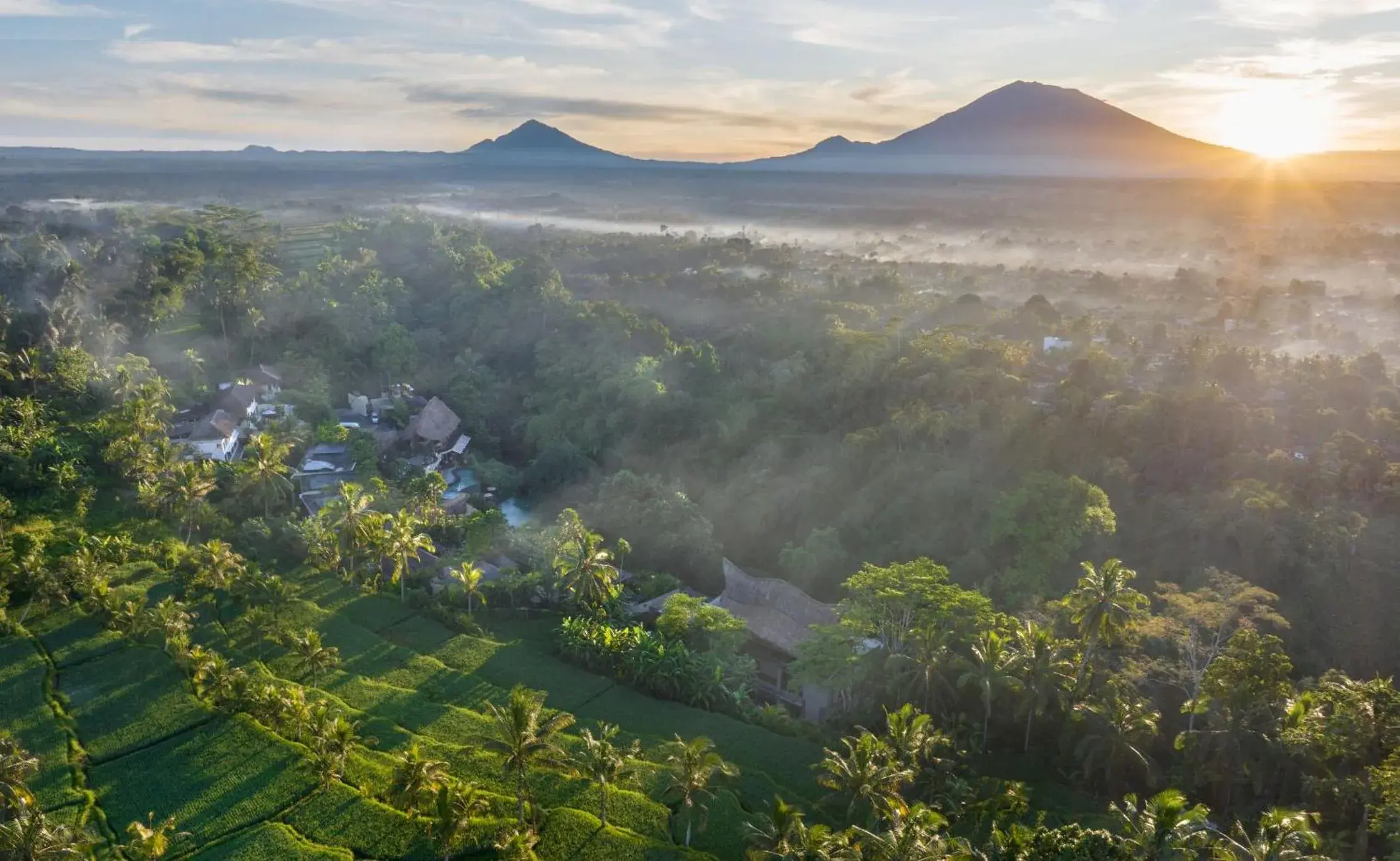 Bird's eye view in Aksari Luxury Resort & Spa Ubud by Ini Vie Hospitality Bird's eye view in Aksari Luxury Resort & Spa Ubud by Ini Vie Hospitality