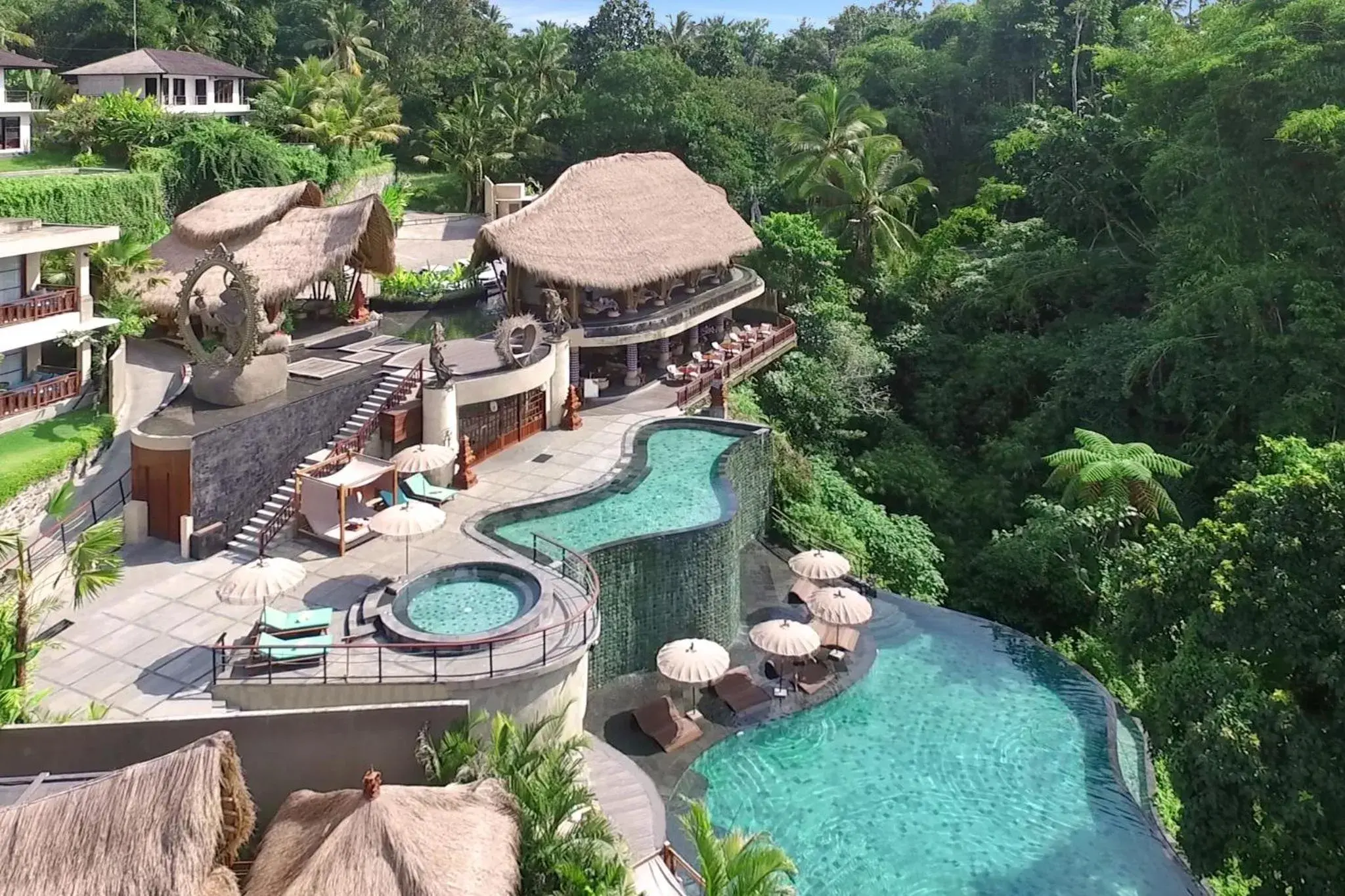 Bird's eye view in Aksari Luxury Resort & Spa Ubud by Ini Vie Hospitality Bird's eye view in Aksari Luxury Resort & Spa Ubud by Ini Vie Hospitality
