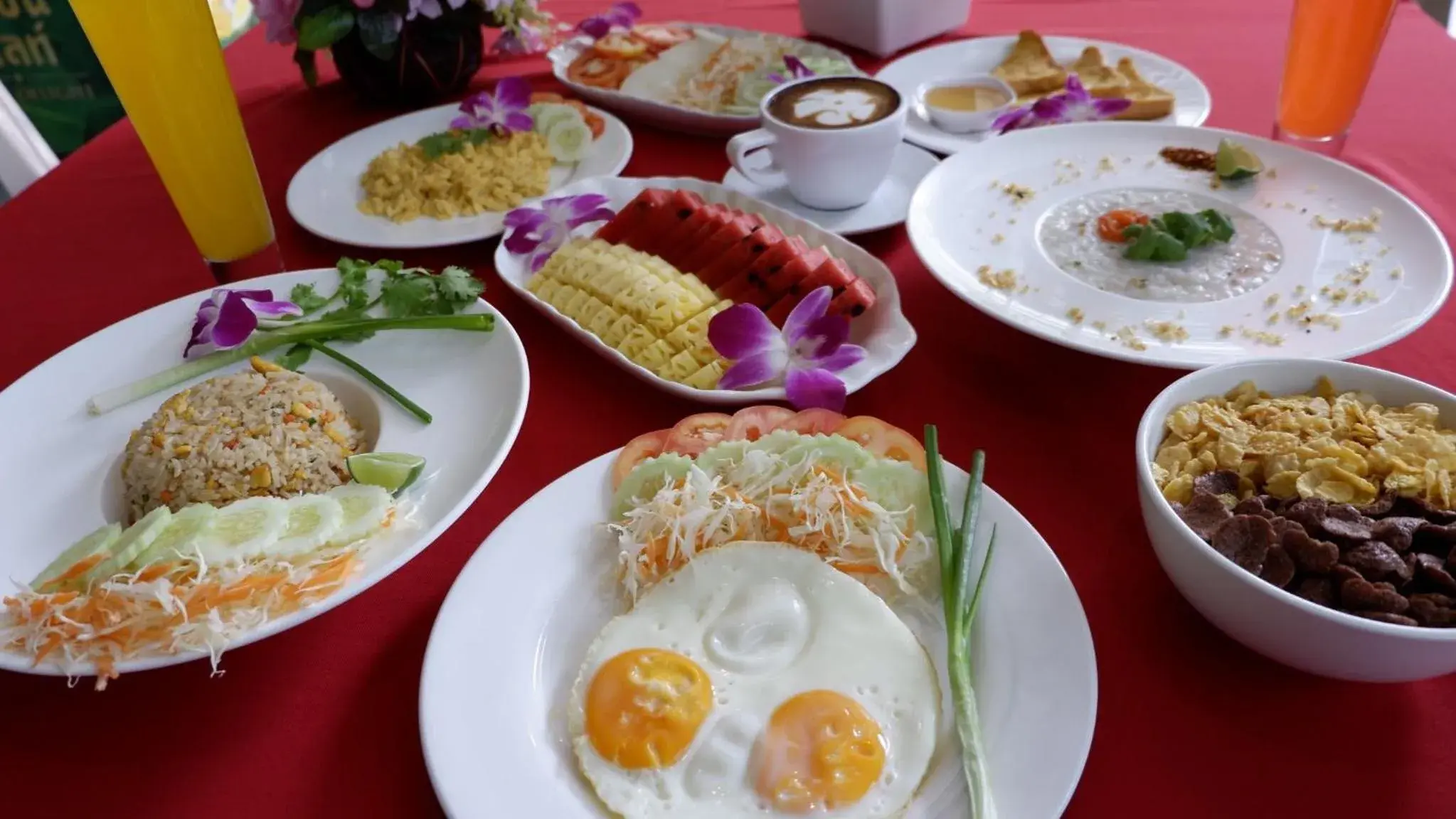 Buffet breakfast in Phi Phi Maiyada Resort Buffet breakfast in Phi Phi Maiyada Resort