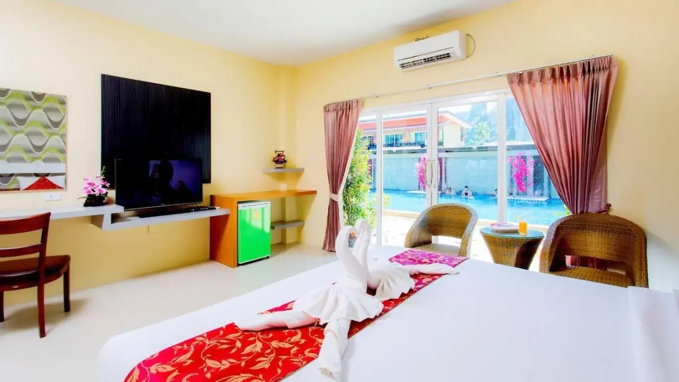 Bedroom, Bed in Phi Phi Maiyada Resort Bedroom, Bed in Phi Phi Maiyada Resort
