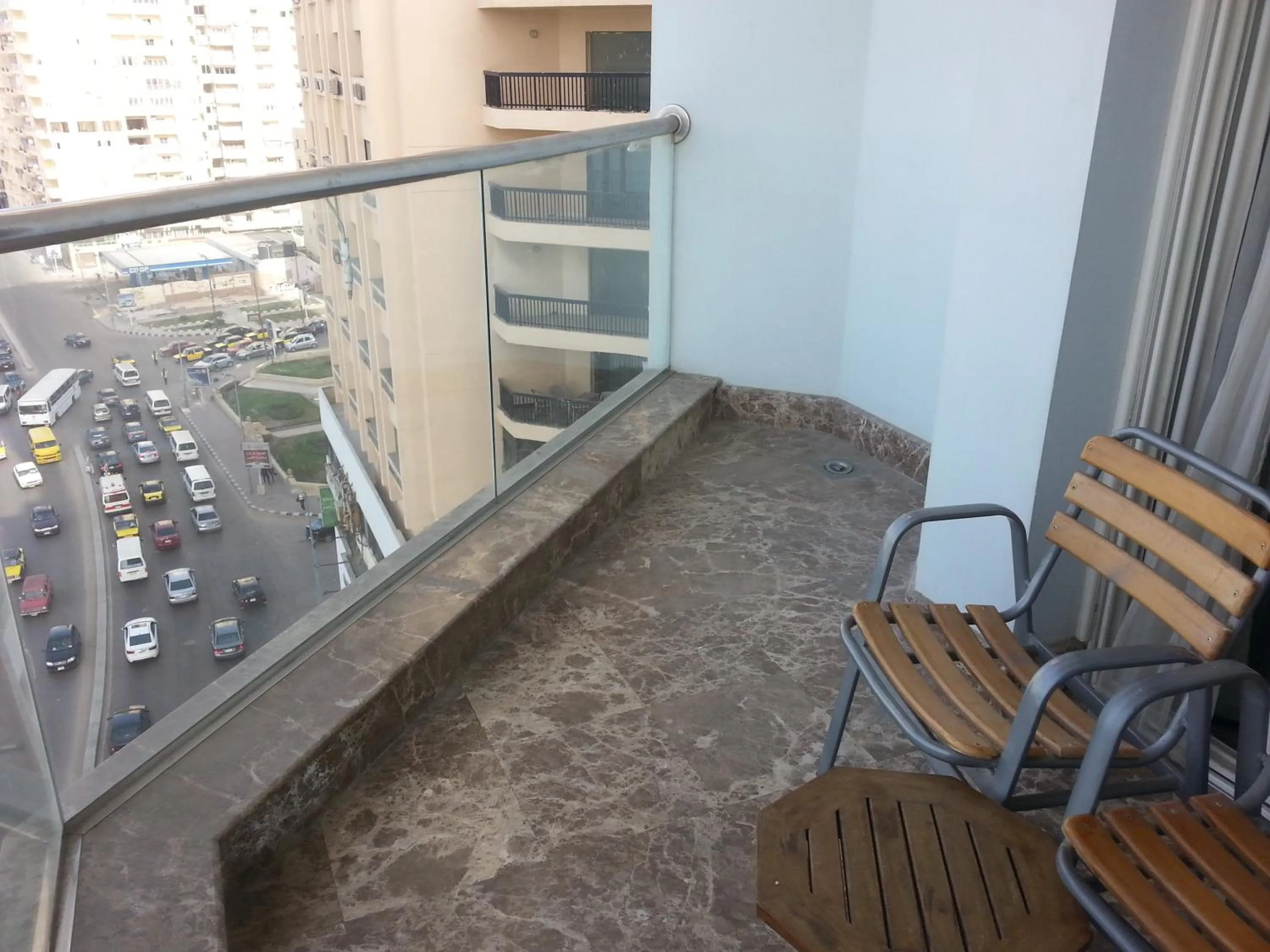 Balcony/Terrace in Hilton Alexandria Corniche Hotel