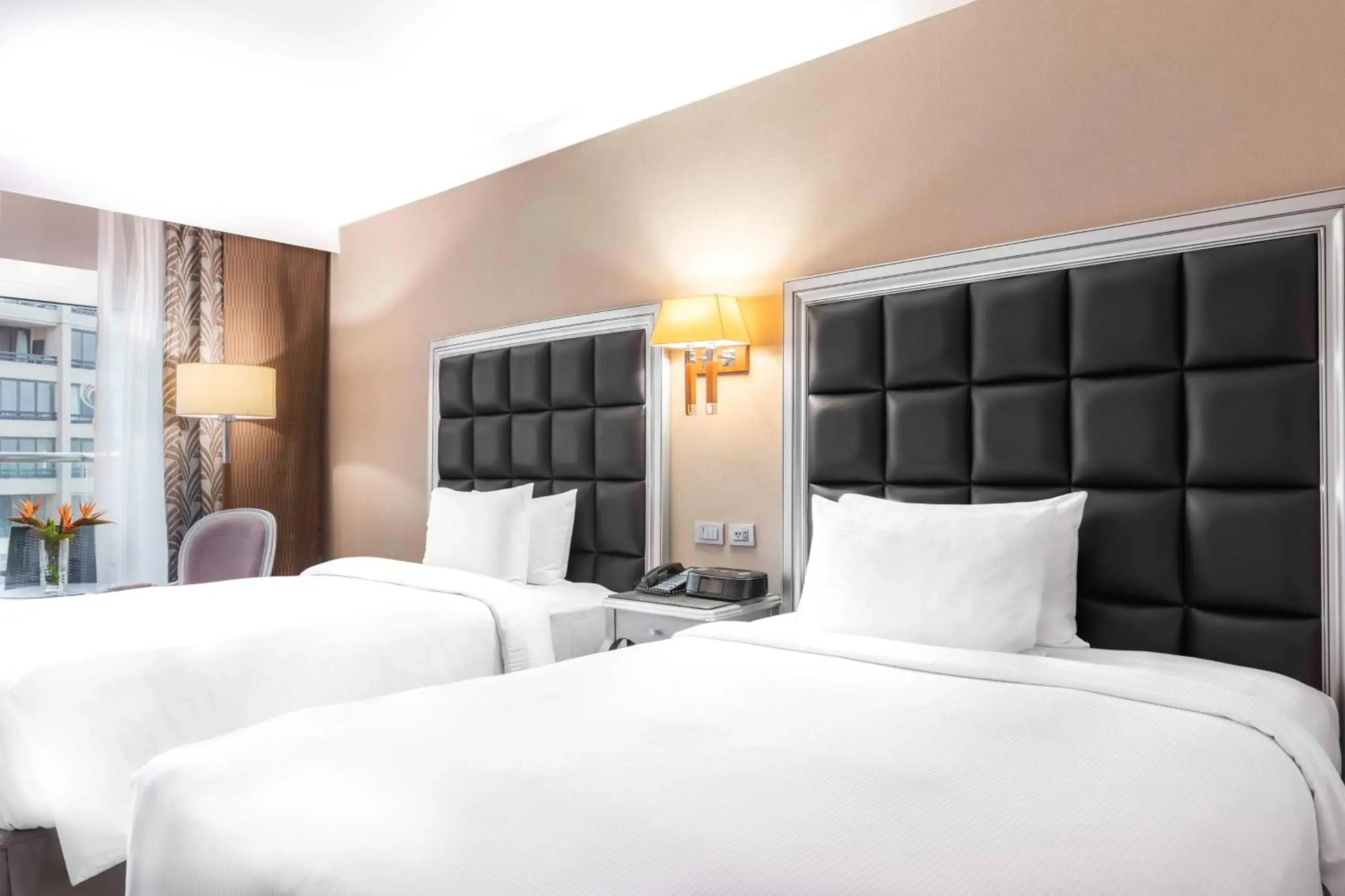 View (from property/room), Bed in Hilton Alexandria Corniche Hotel View (from property/room), Bed in Hilton Alexandria Corniche Hotel