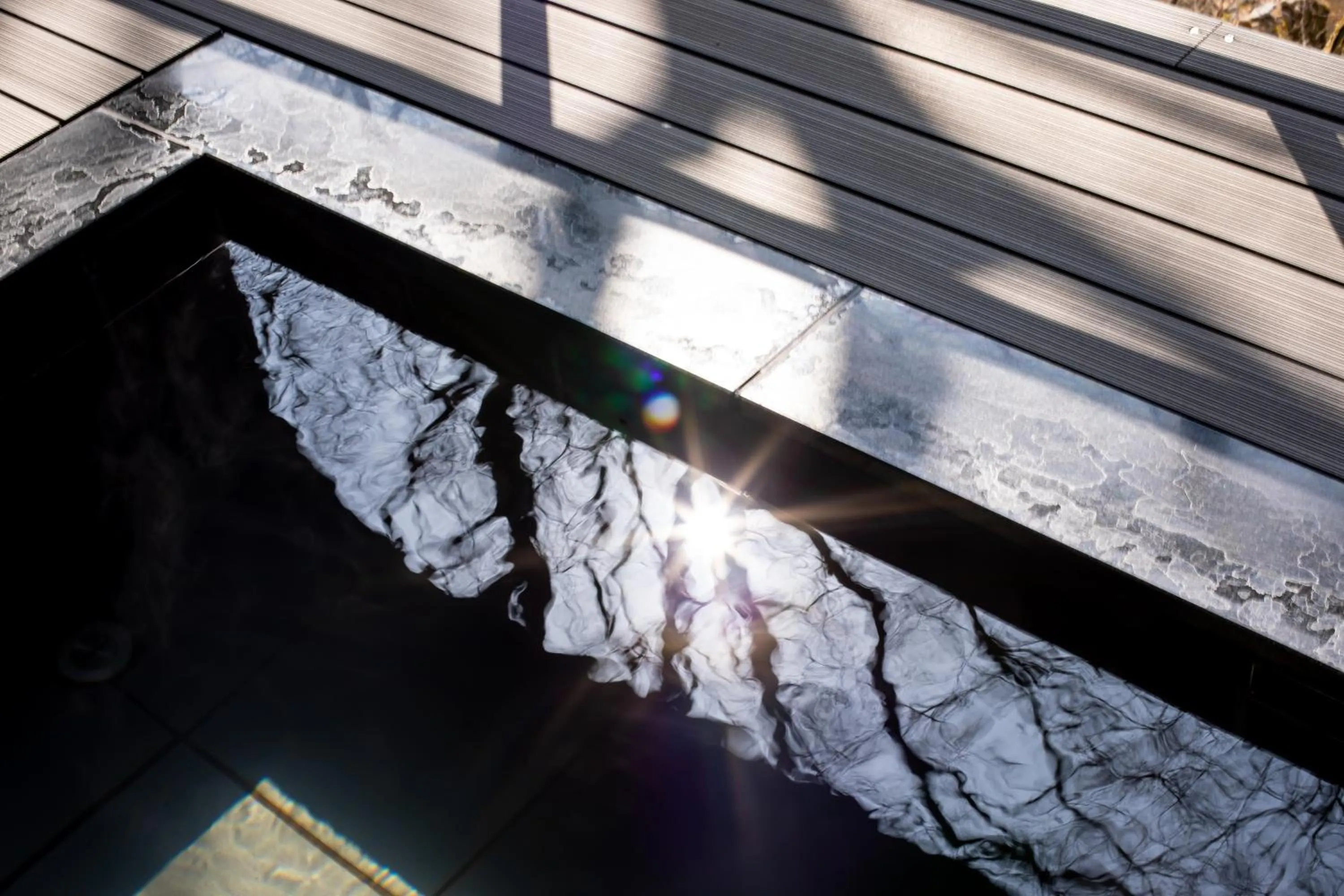 Open Air Bath in Tateshina Shinyu Onsen