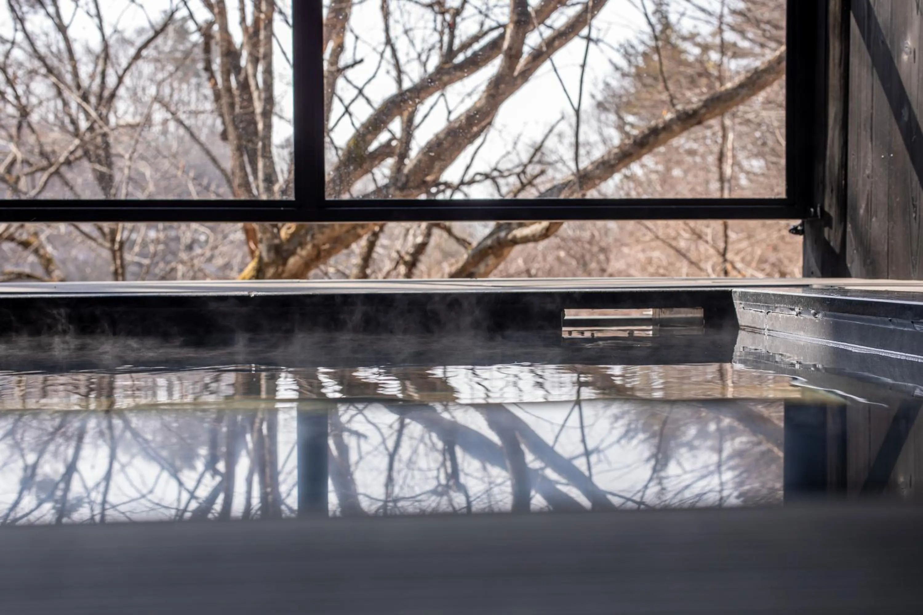 Open Air Bath in Tateshina Shinyu Onsen