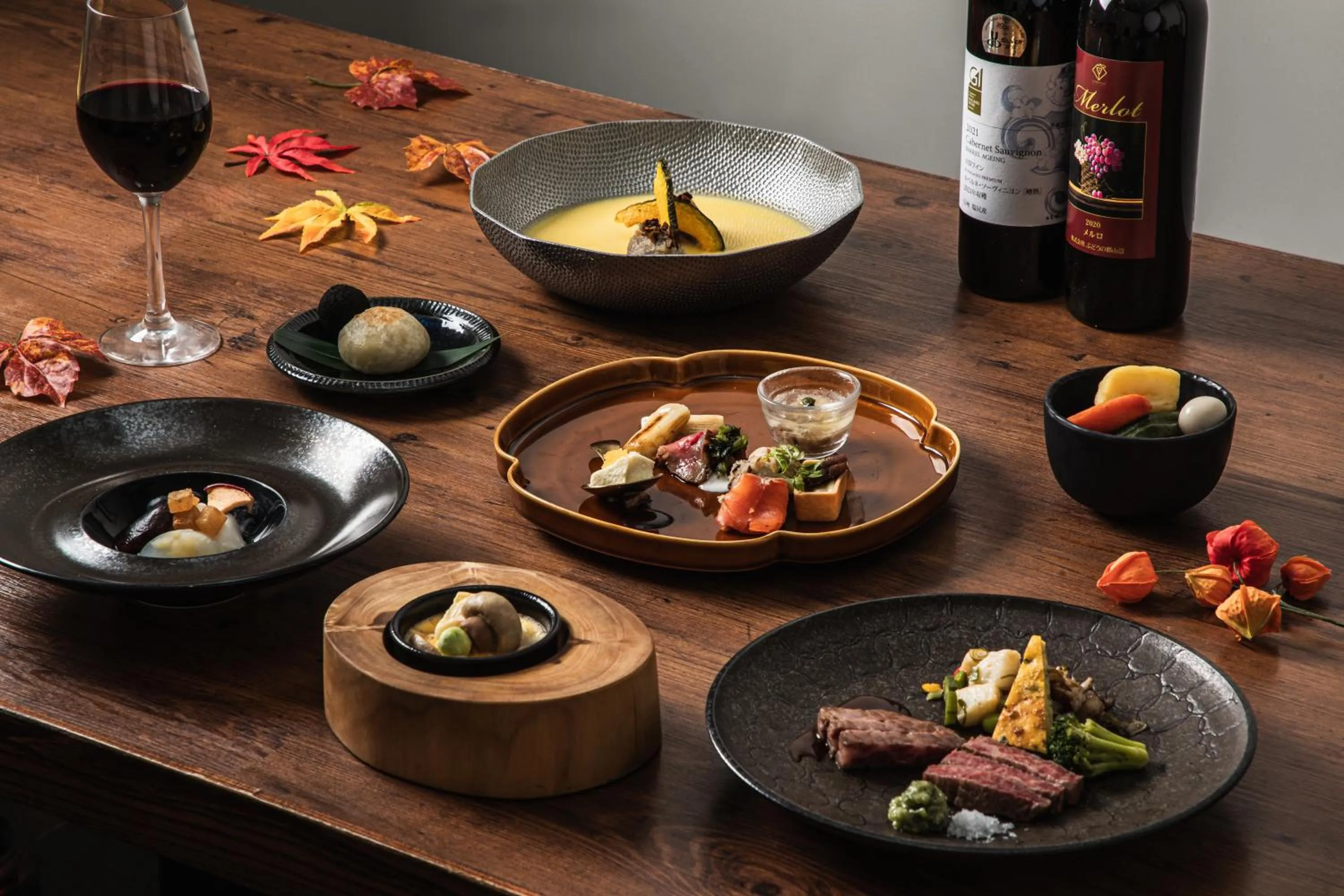 Dinner in Tateshina Shinyu Onsen