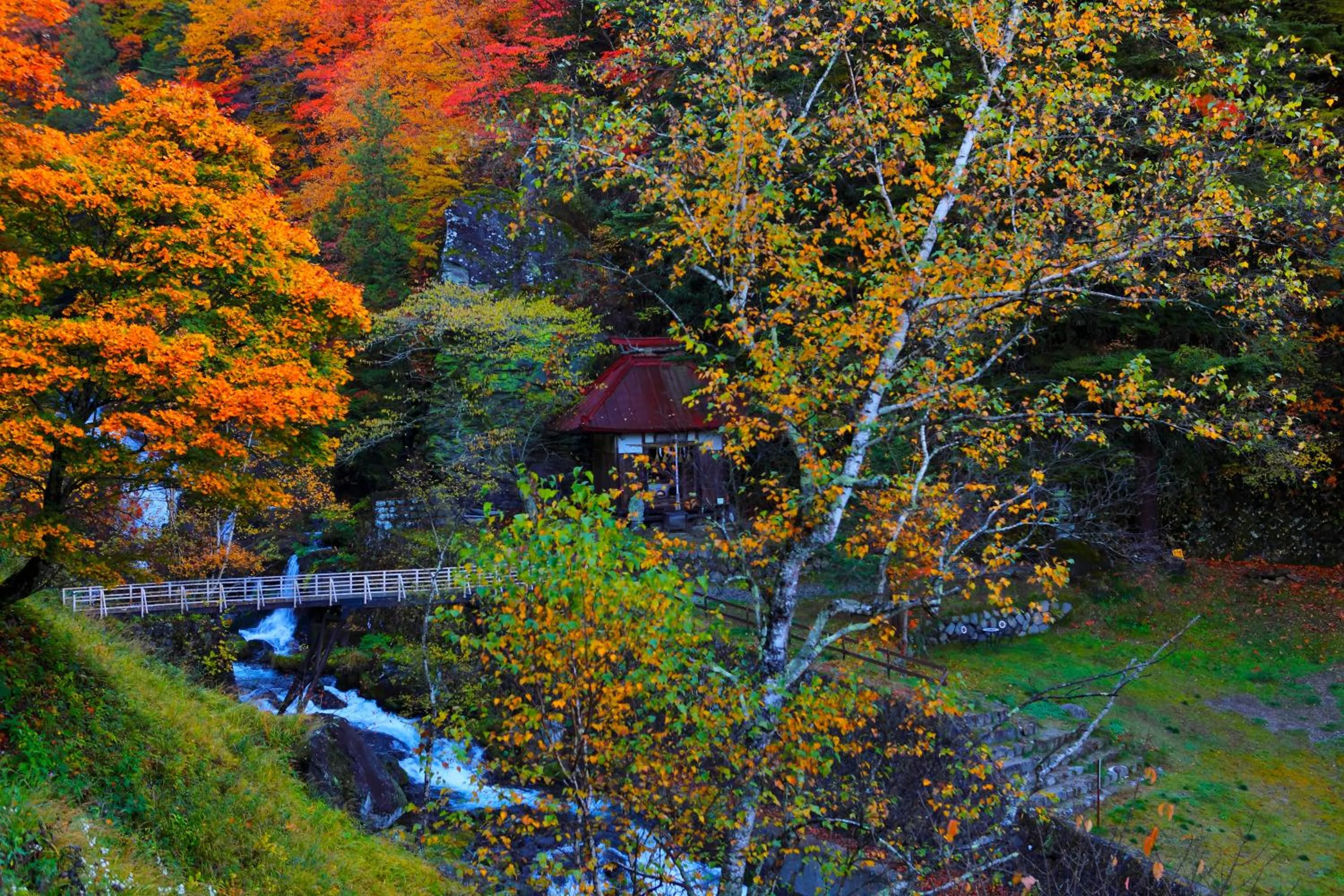 Garden in Tateshina Shinyu Onsen