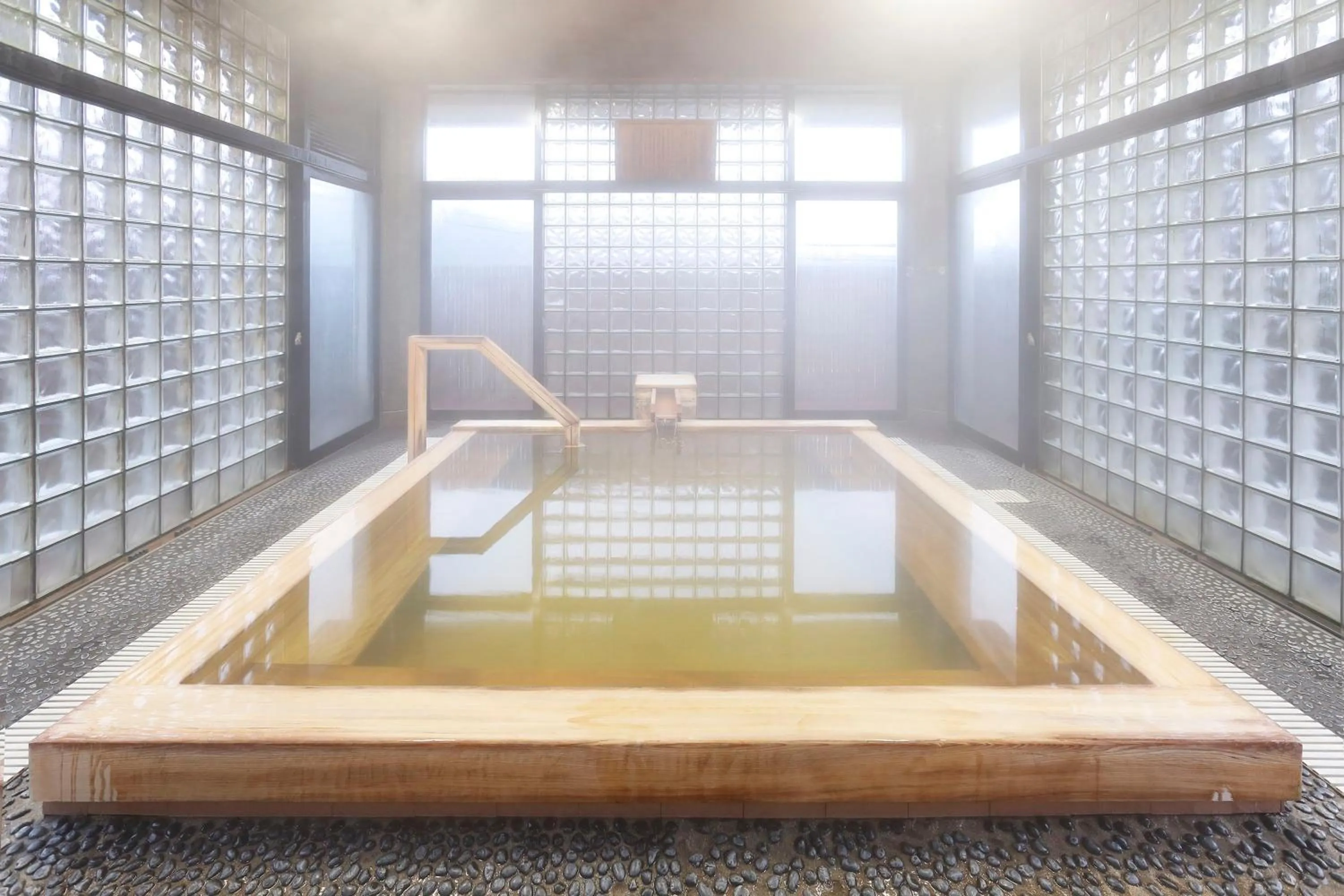 Hot Spring Bath in Spa Resort Hawaiians Monolith Tower
