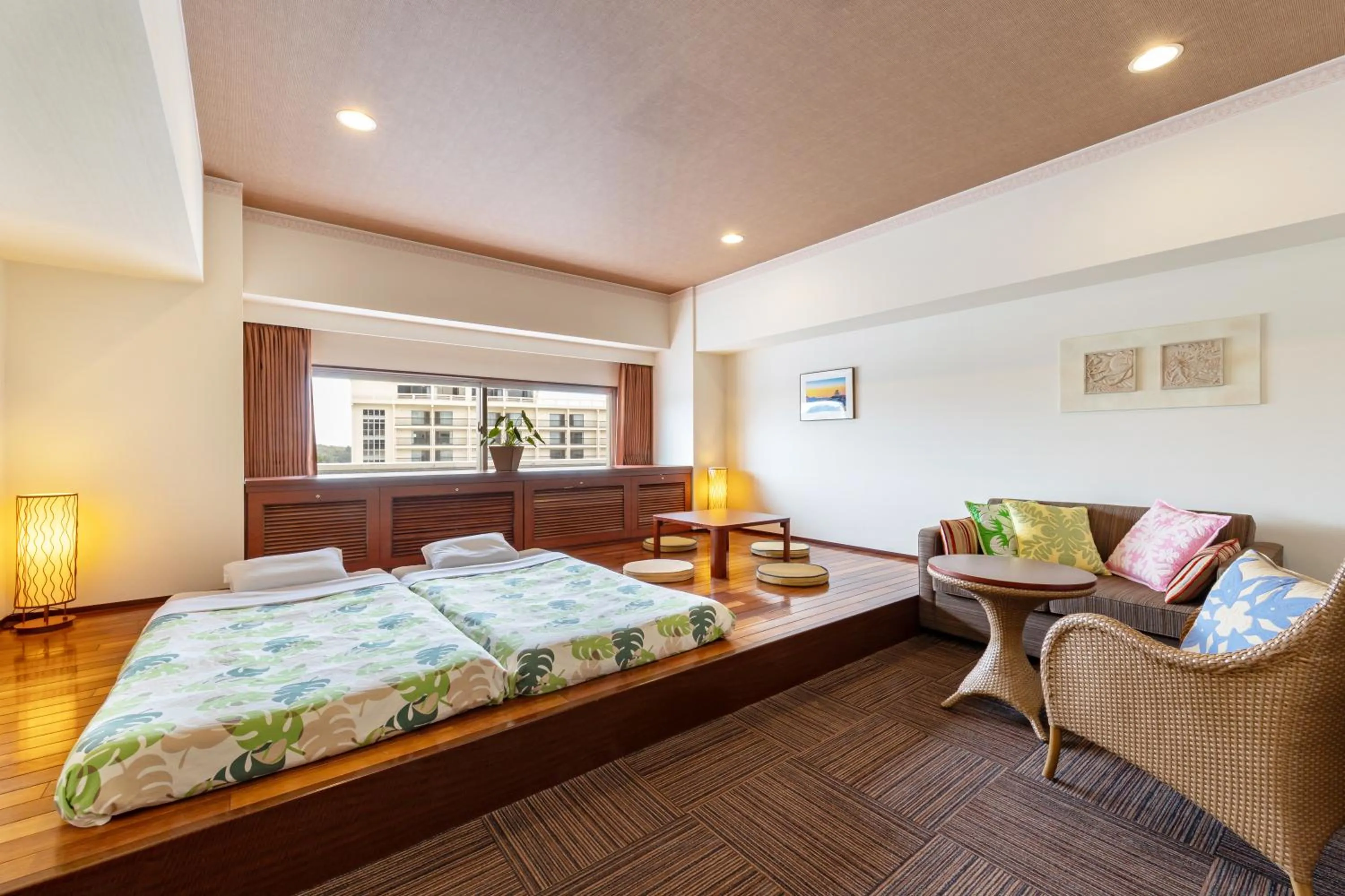 Bed in Spa Resort Hawaiians Monolith Tower