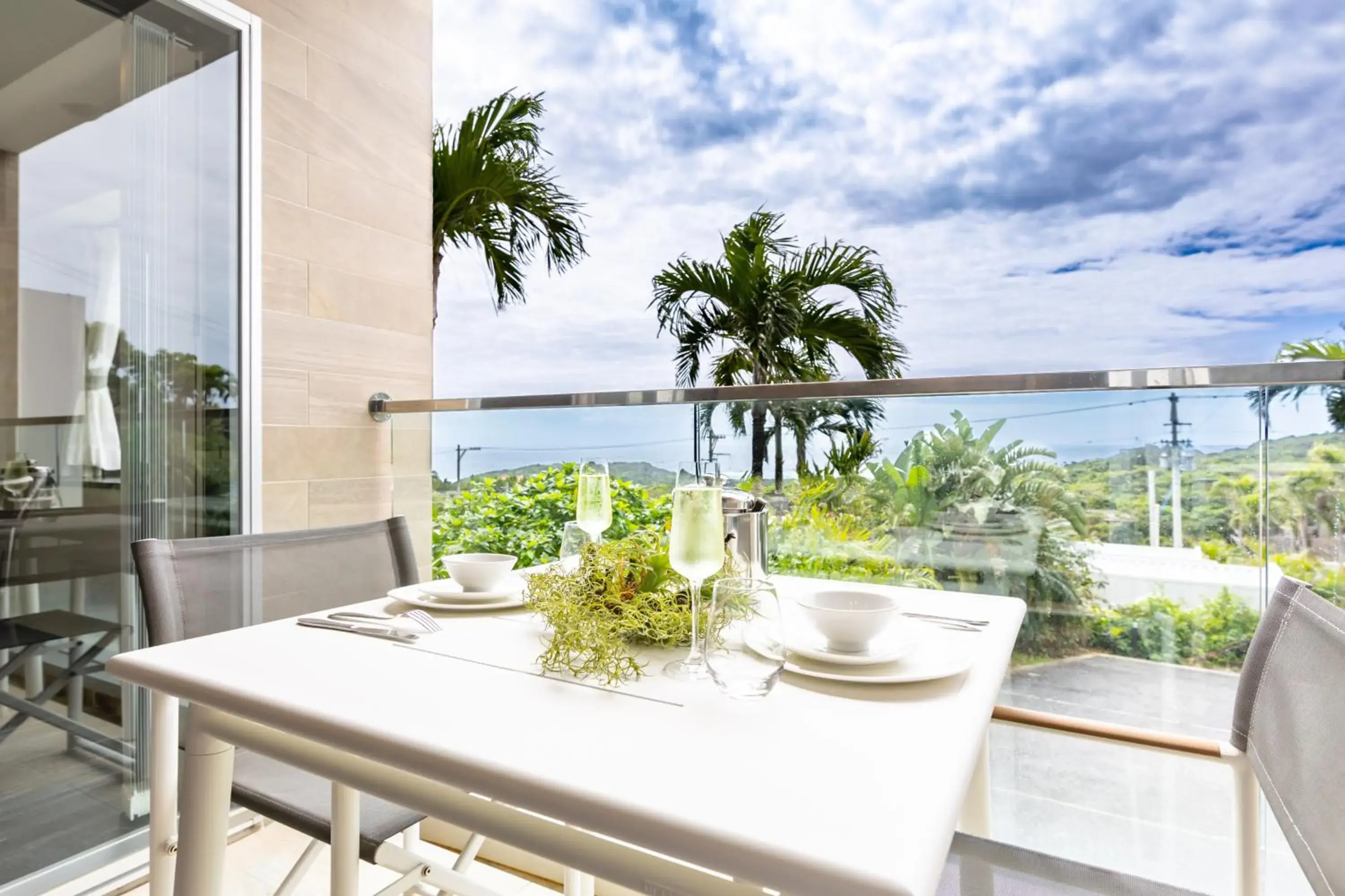 Balcony/Terrace in Crystal Villa Imgya Balcony/Terrace in Crystal Villa Imgya