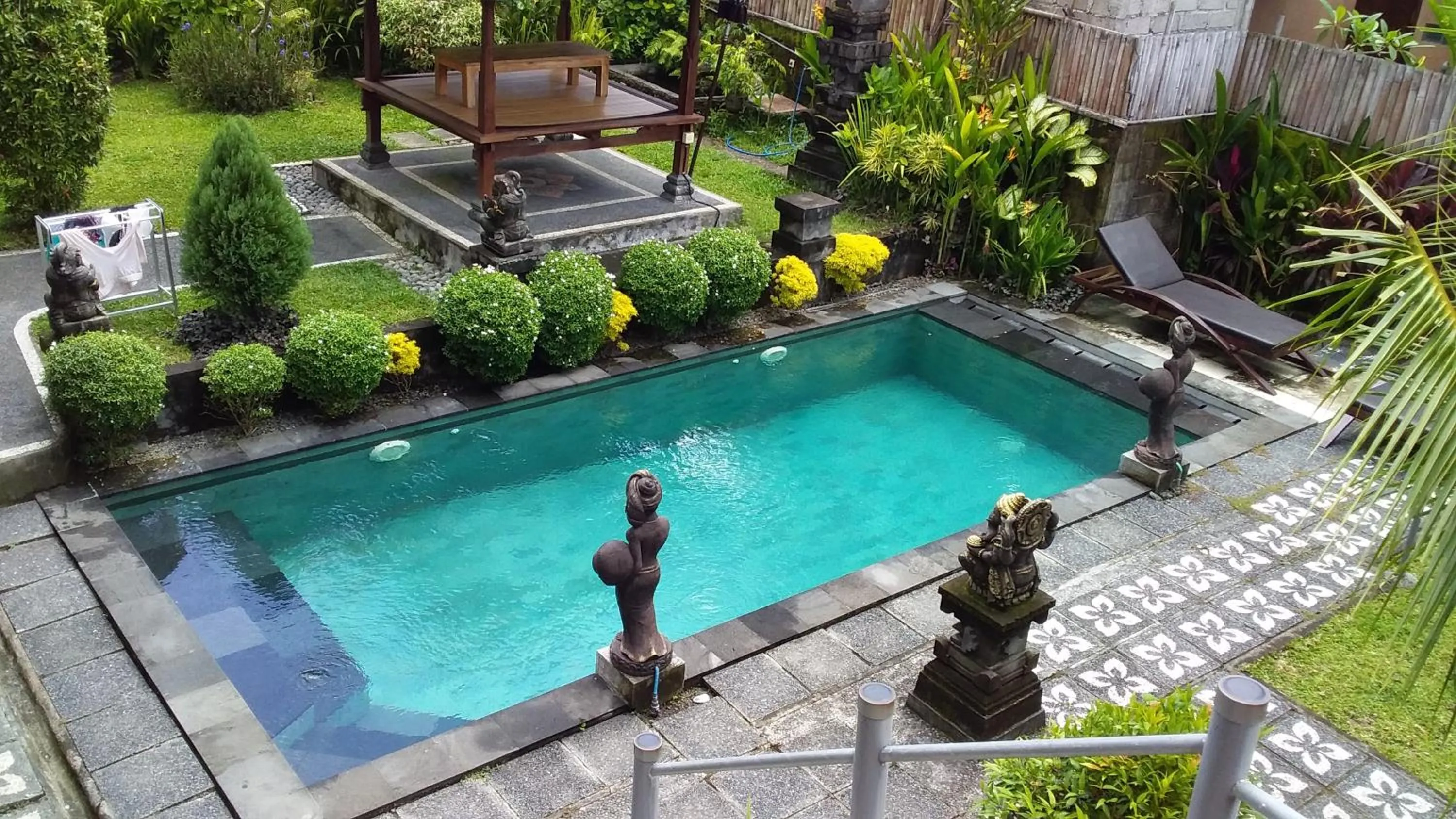Pool view in Rizky Guesthouse