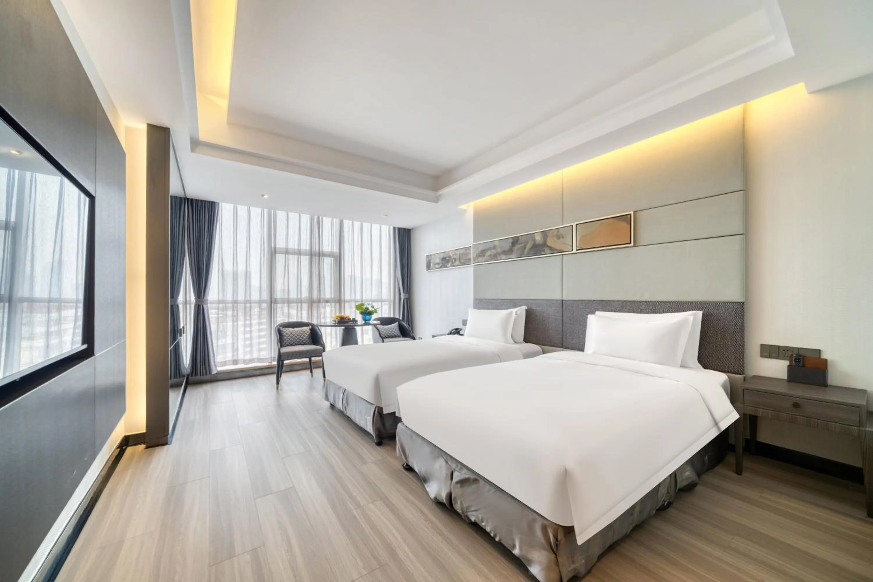 Bedroom, Bed in 义乌国际大厦酒店