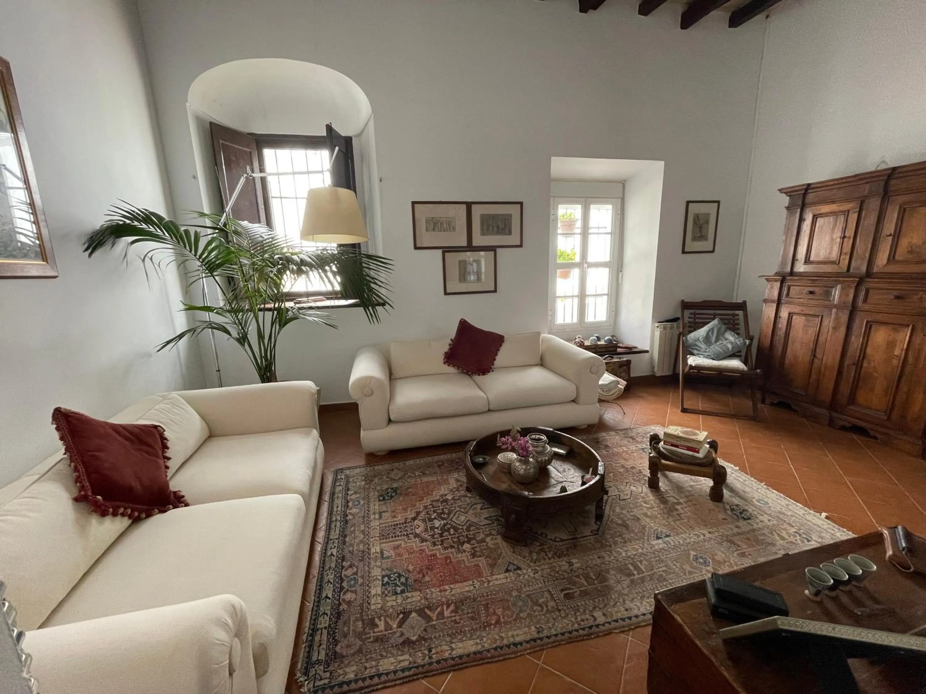 Living room in Casa Antigua - Terraza con Vistas al Mar
