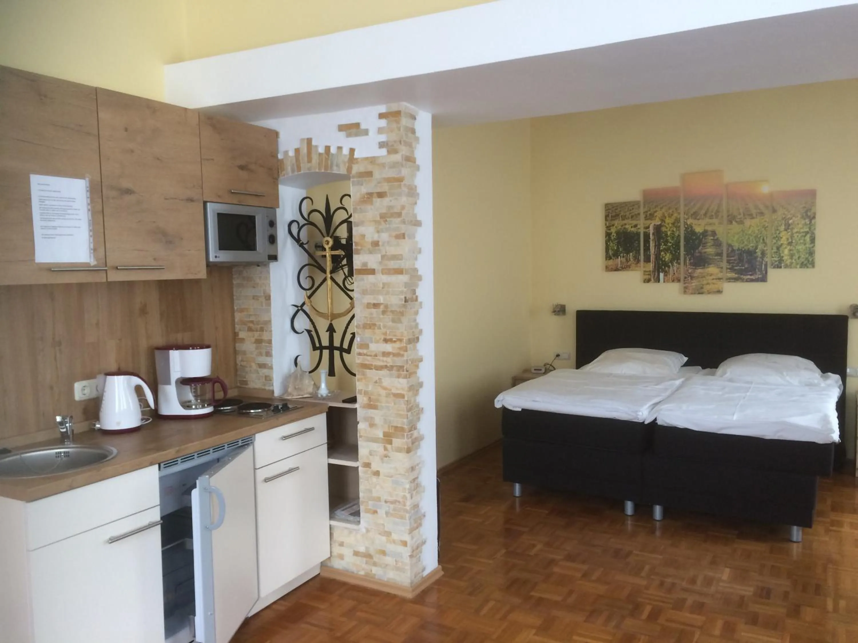 Bed in Hotel Zwei Mohren