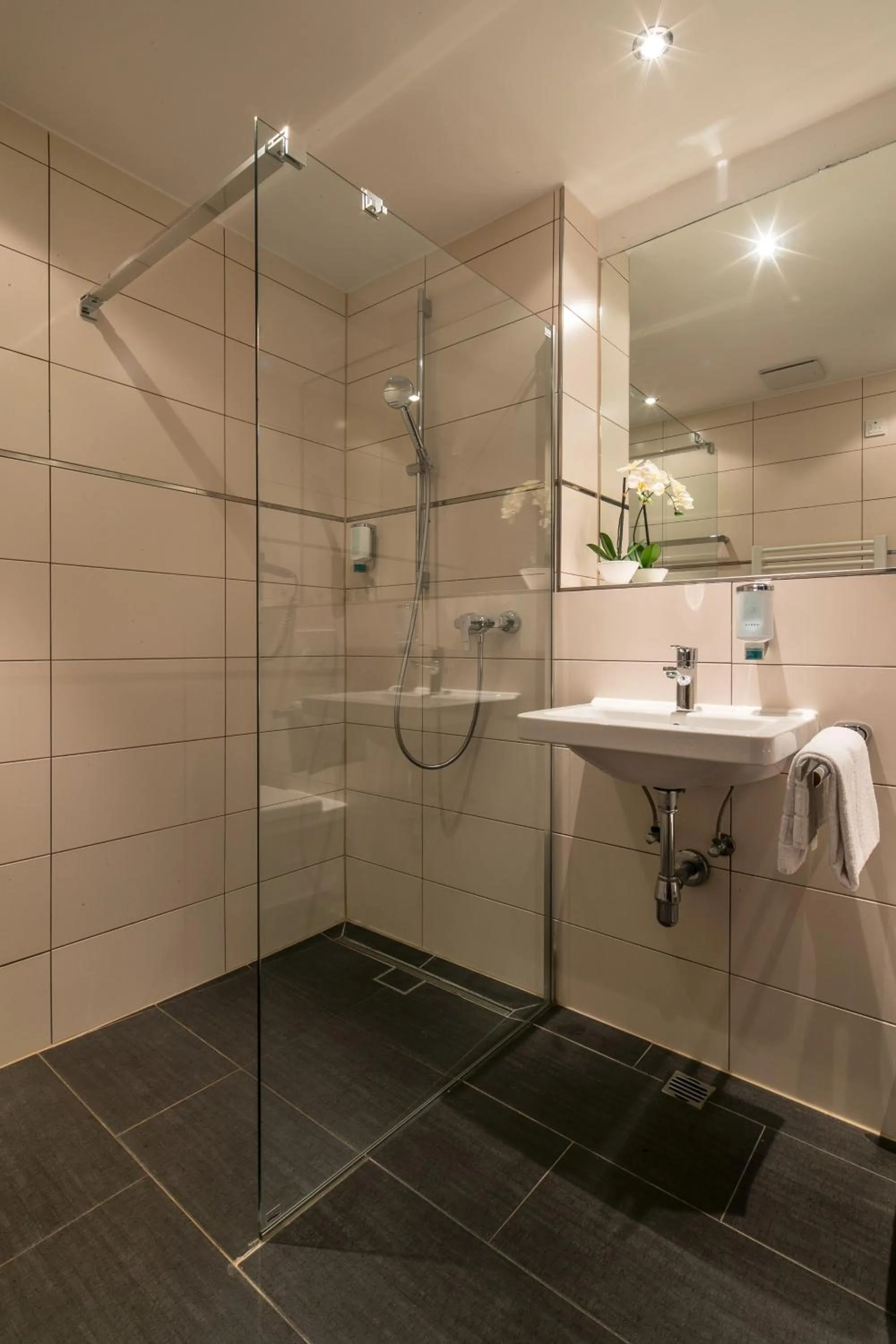 Shower in Hotel am Krone Park