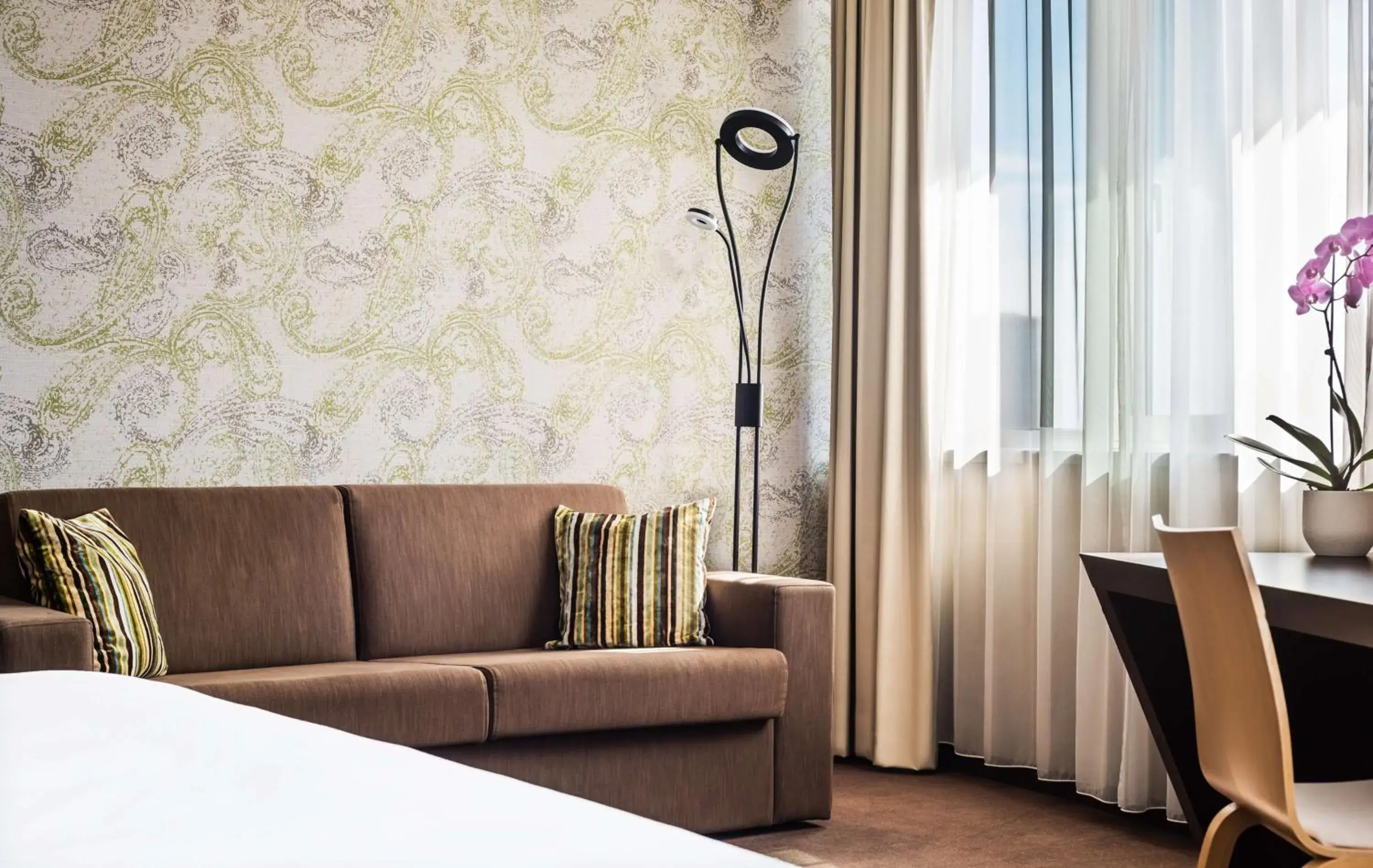 Bedroom, Bed in Lindner Hotel Bratislava, part of JdV by Hyatt Bedroom, Bed in Lindner Hotel Bratislava, part of JdV by Hyatt