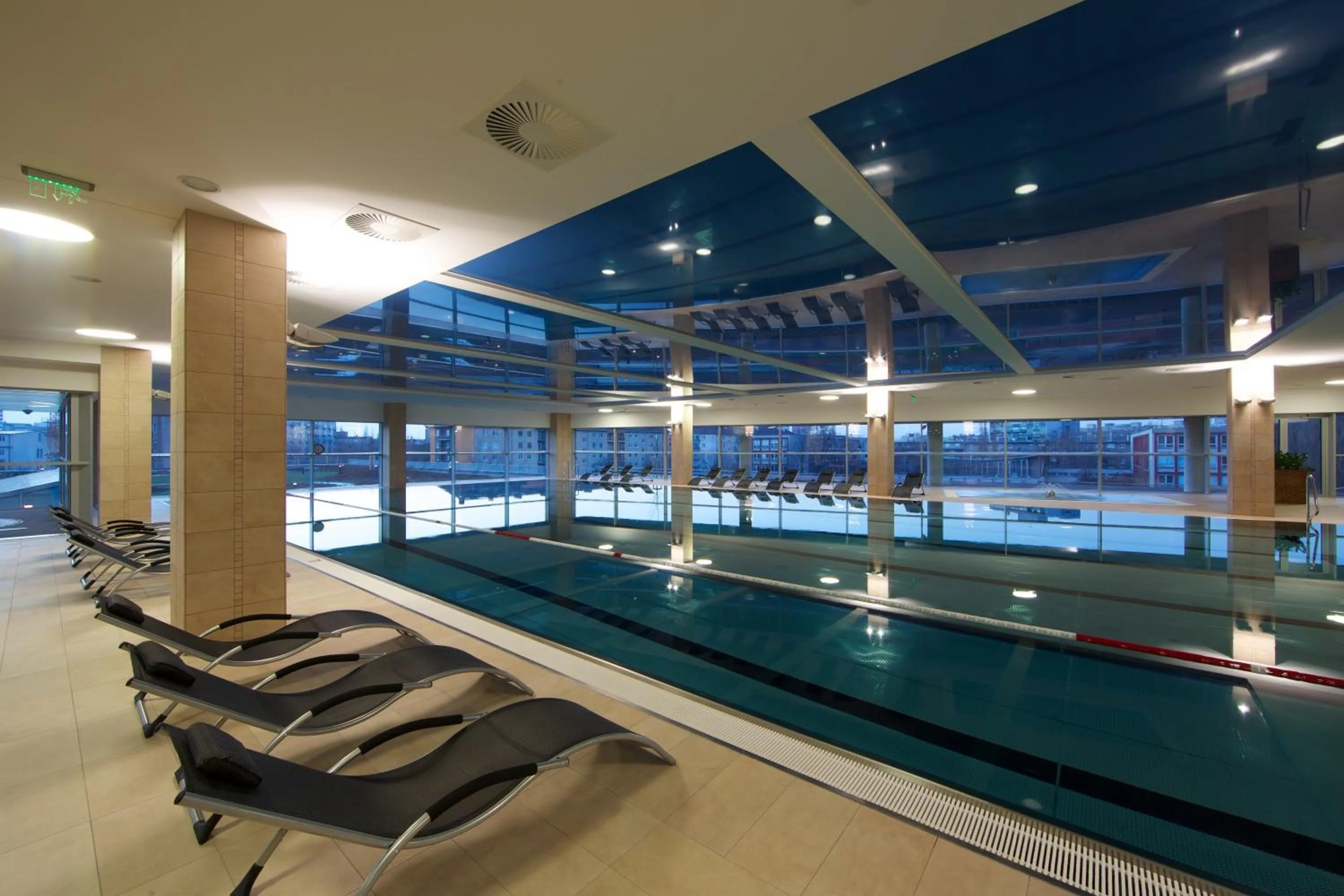 Swimming pool in Lindner Hotel Bratislava, part of JdV by Hyatt
