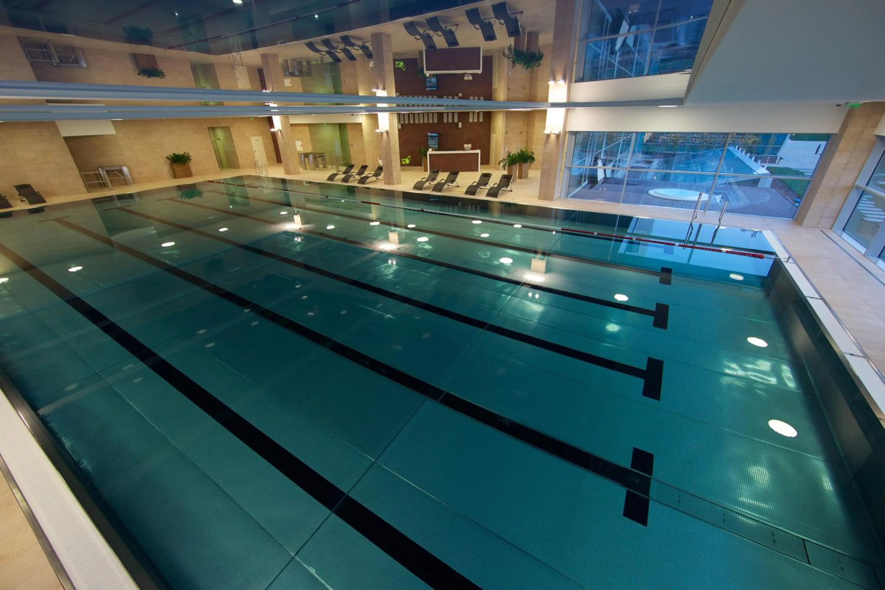 Swimming pool in Lindner Hotel Bratislava, part of JdV by Hyatt