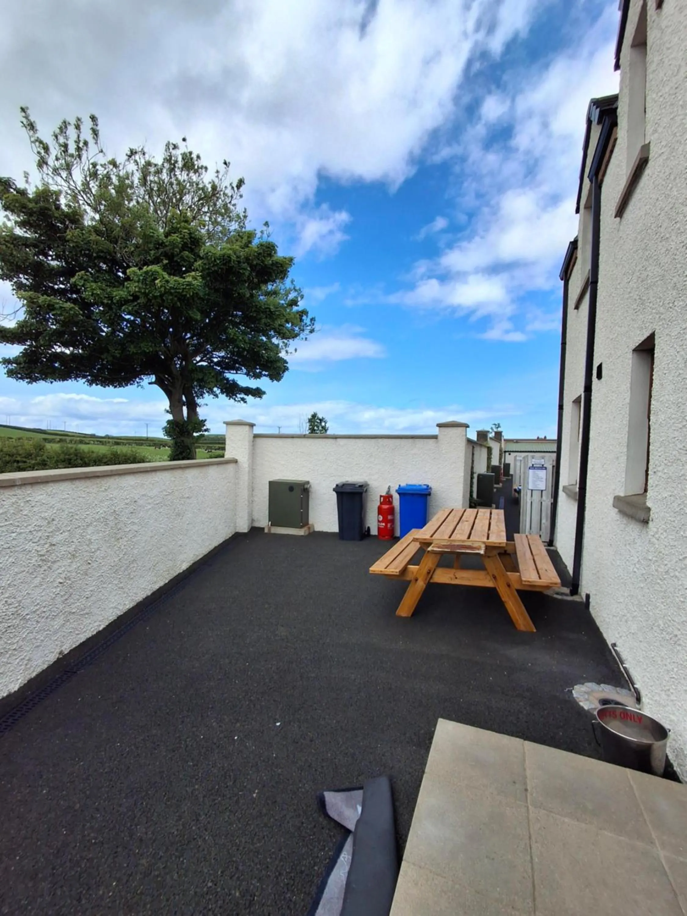 Patio in Ulster Cottages 4 miles From Portrush Bushmills Coleraine and Ballymoney