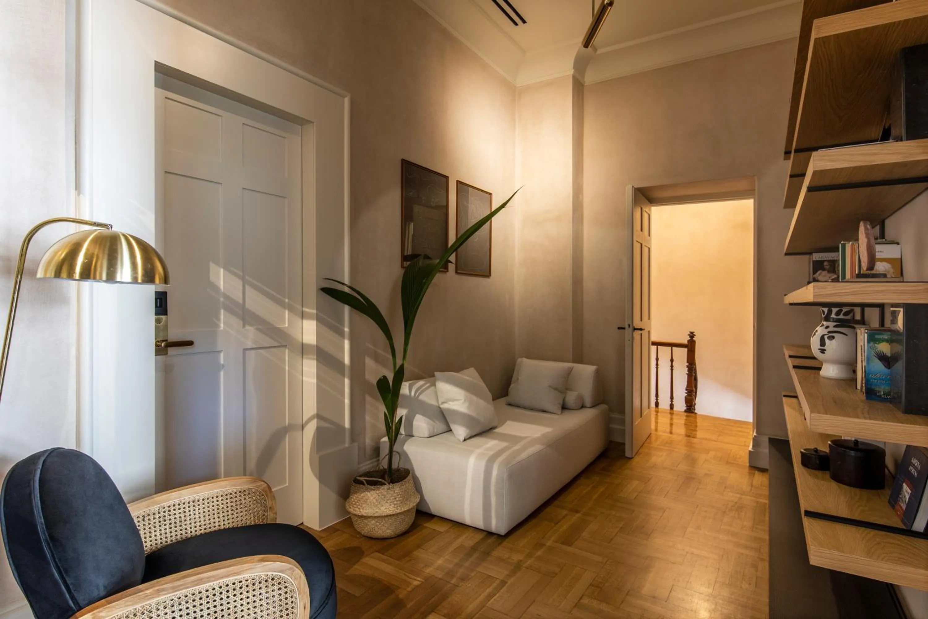 Seating area in Monsieur Didot