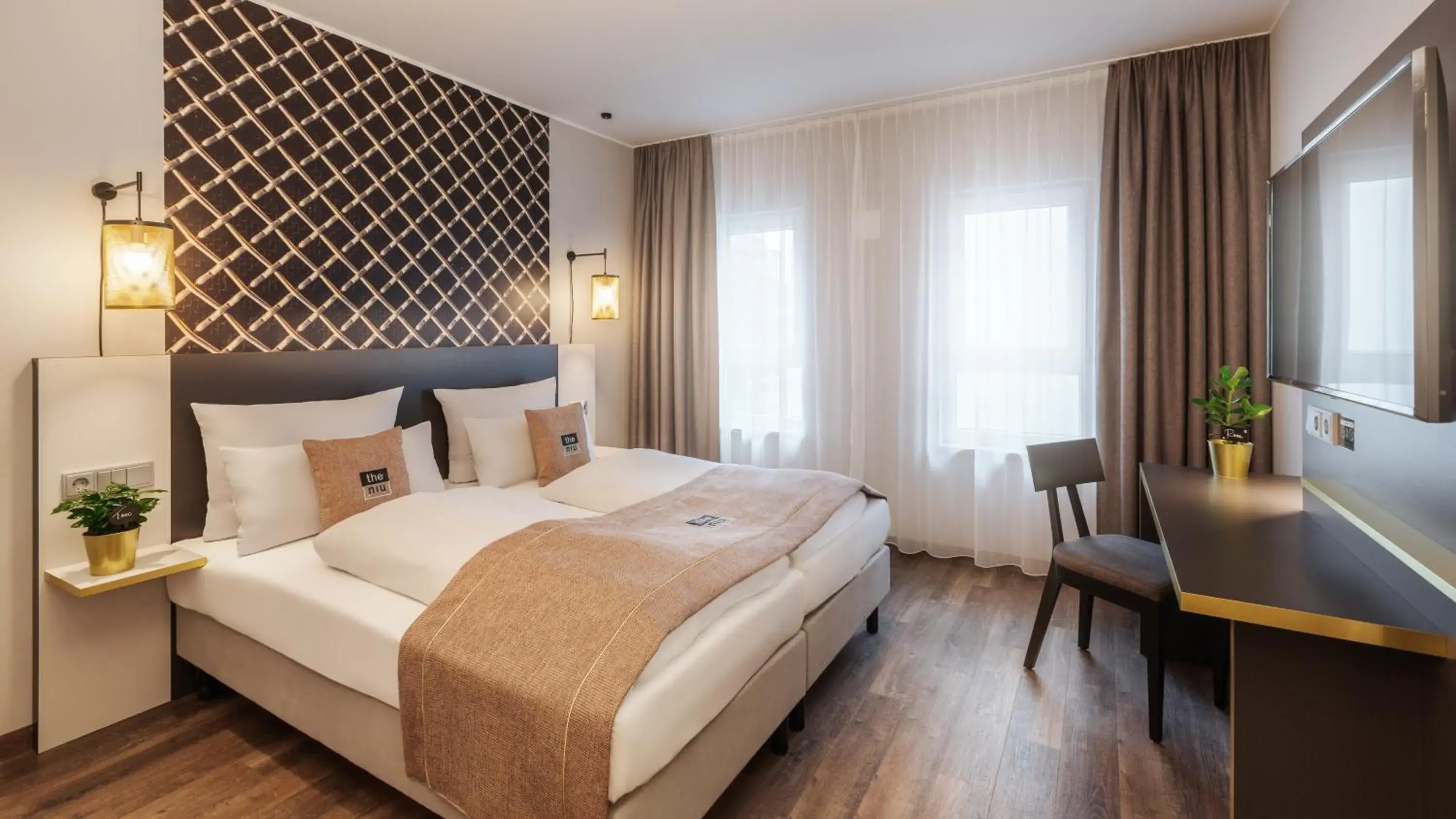 Bed in Holiday Inn - the niu, Mesh Stuttgart Messe by IHG Bed in Holiday Inn - the niu, Mesh Stuttgart Messe by IHG