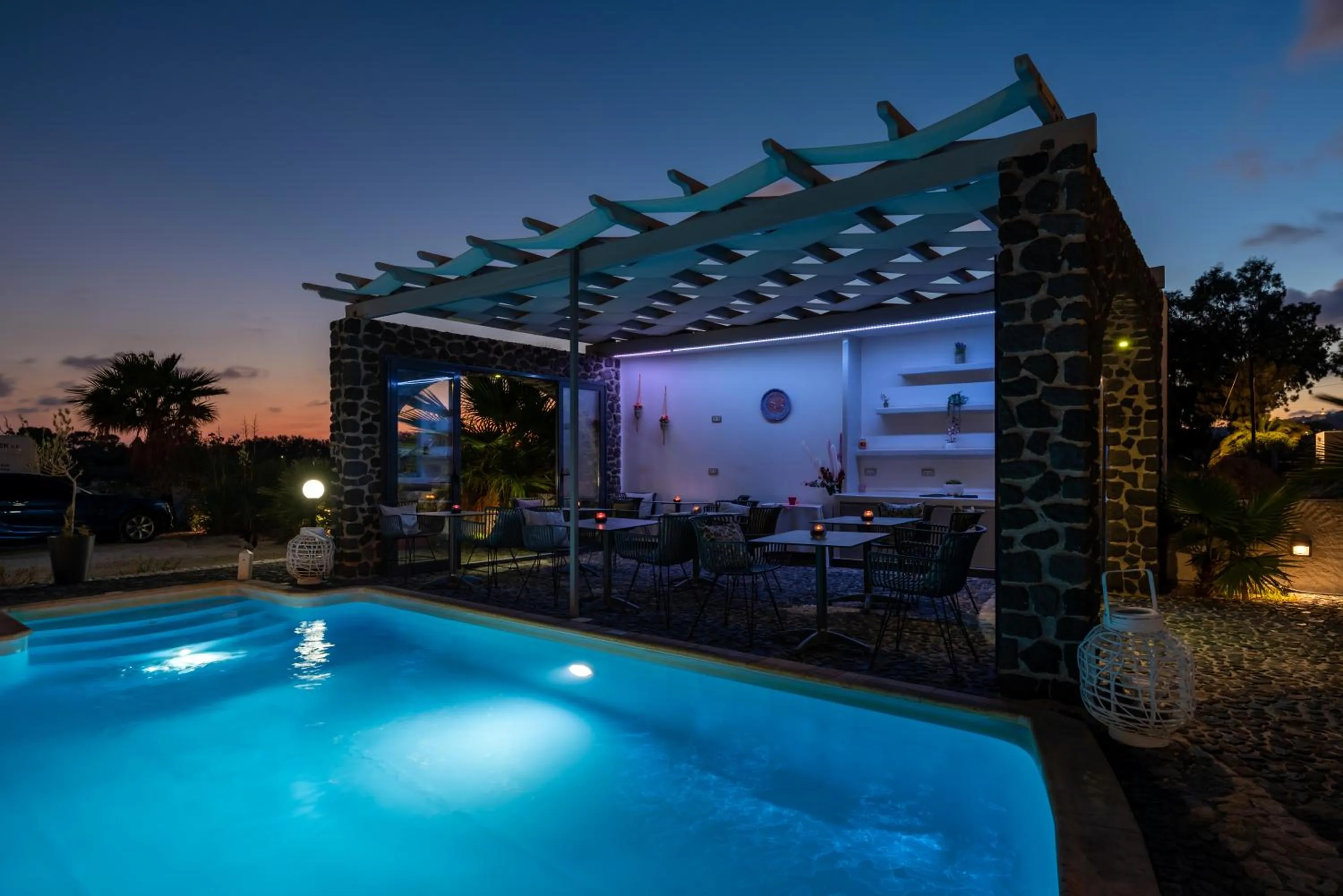 Lounge or bar in Villa Anemomilos Perissa