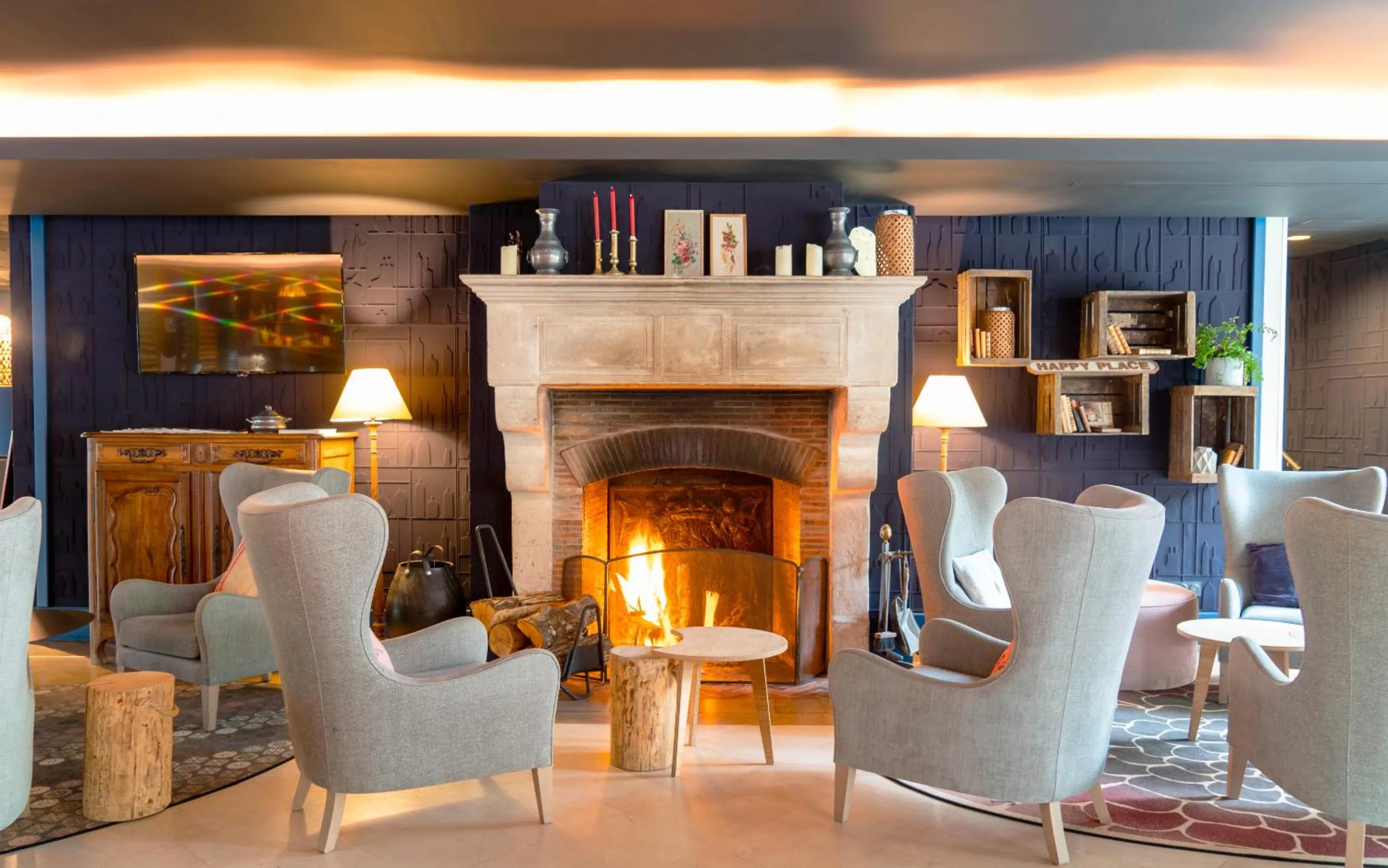 Living room in Hotel Demeures de Campagne Château de Fontainebleau