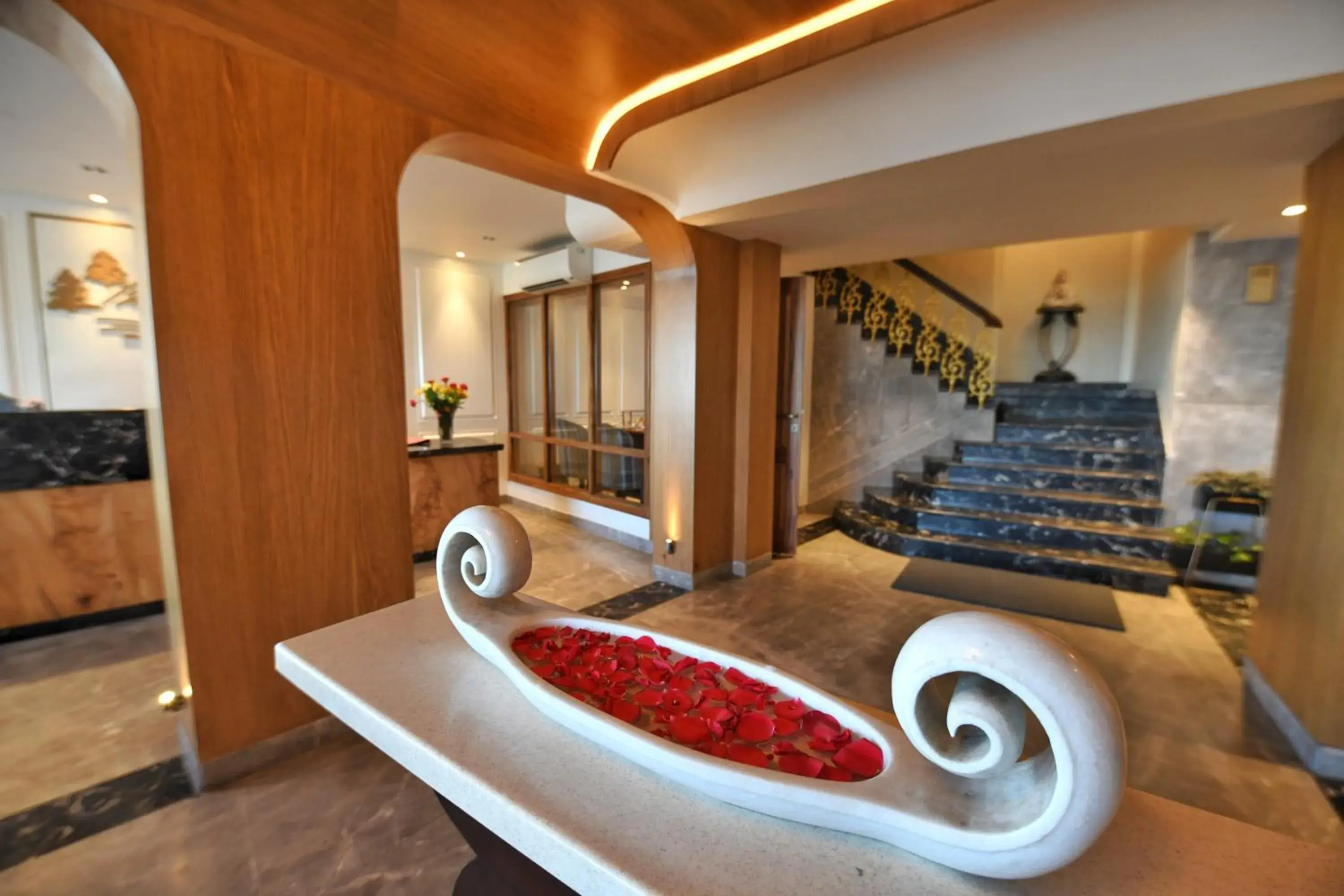 Lobby or reception in The Cedar Grand Hotel and Spa Lobby or reception in The Cedar Grand Hotel and Spa