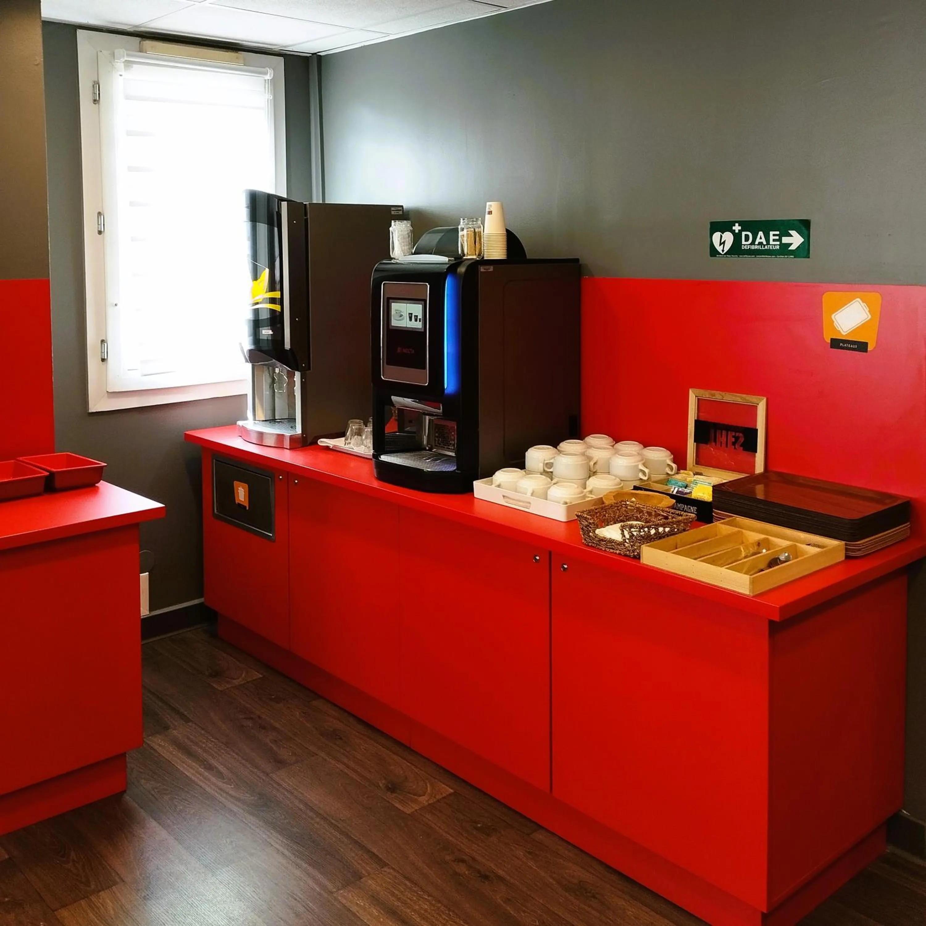 Buffet breakfast in hotelF1 Lyon Bourgoin-Jallieu