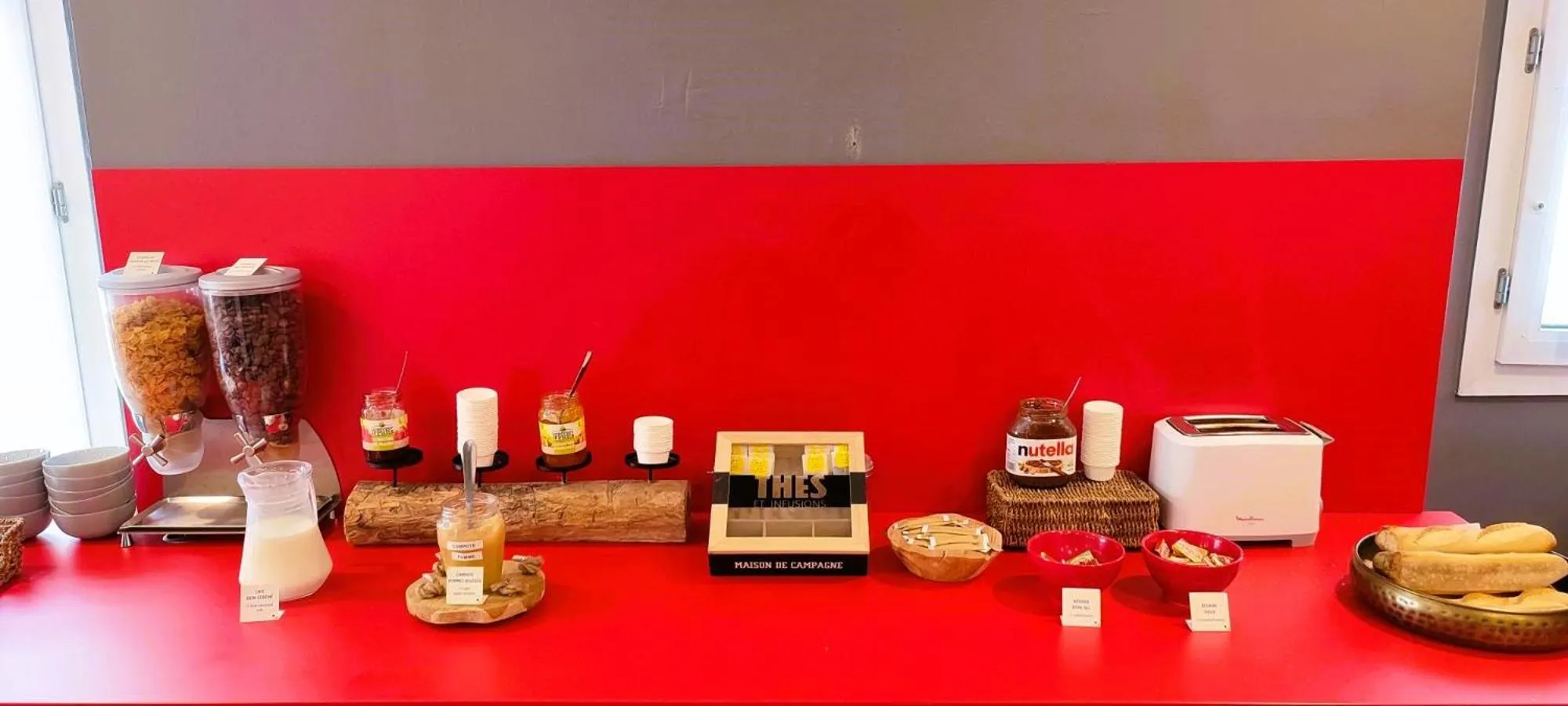 Breakfast in hotelF1 Lyon Bourgoin-Jallieu