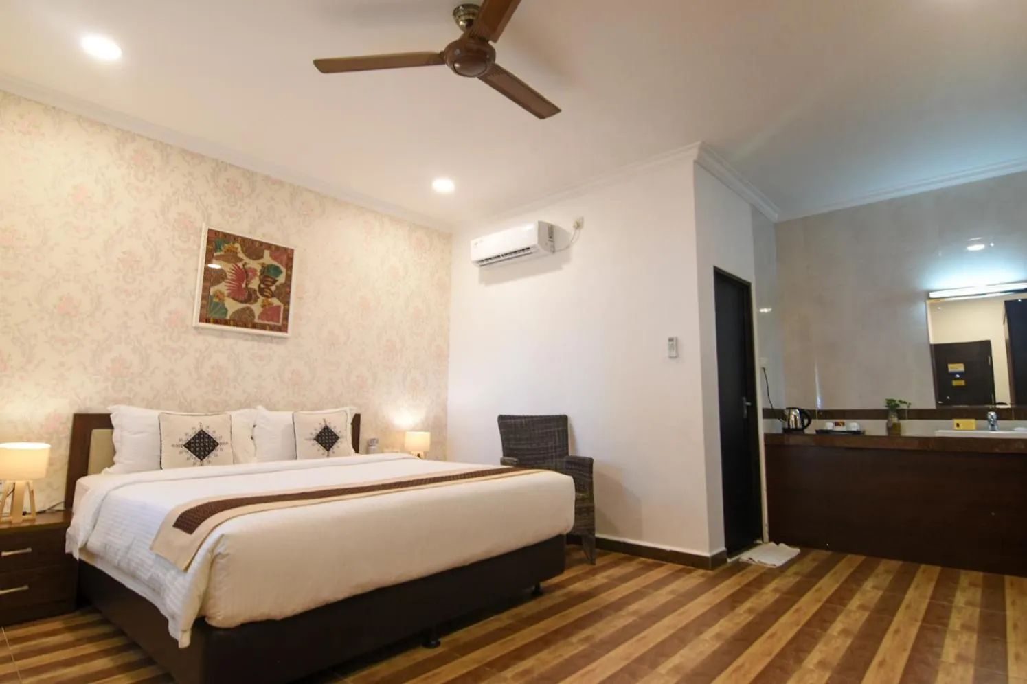 Bed in The Spa Villa Bintan