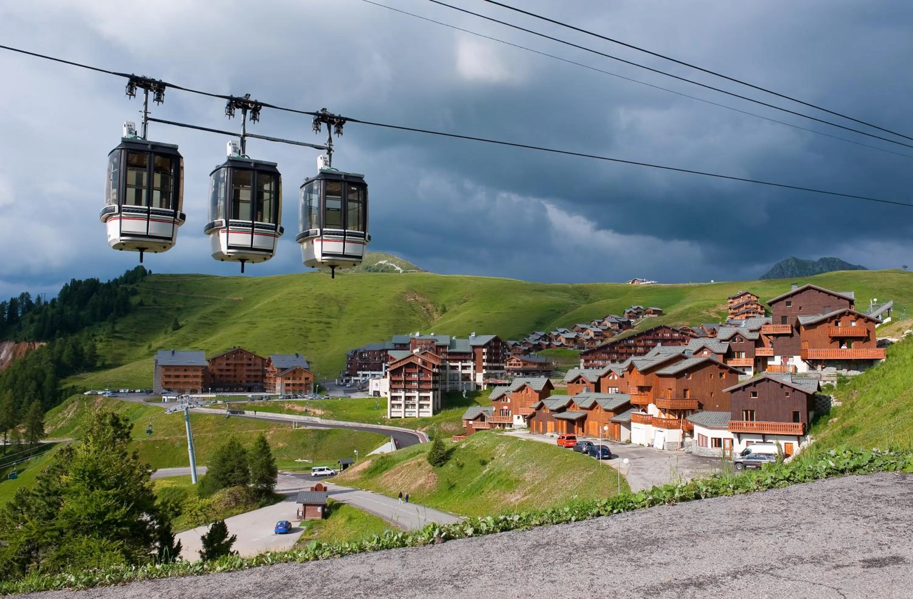 Sunset in Madame Vacances Lodges des Alpages