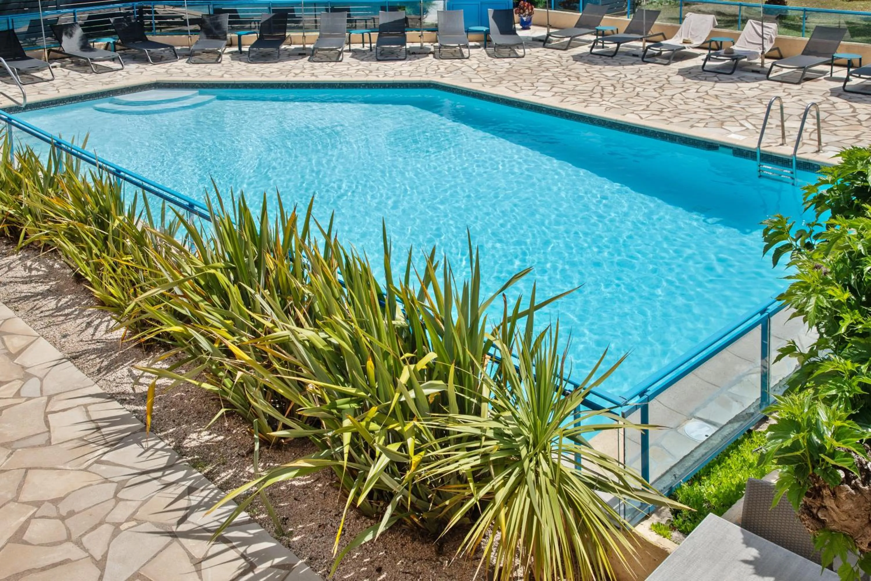 Pool view in Hôtel La Nartelle