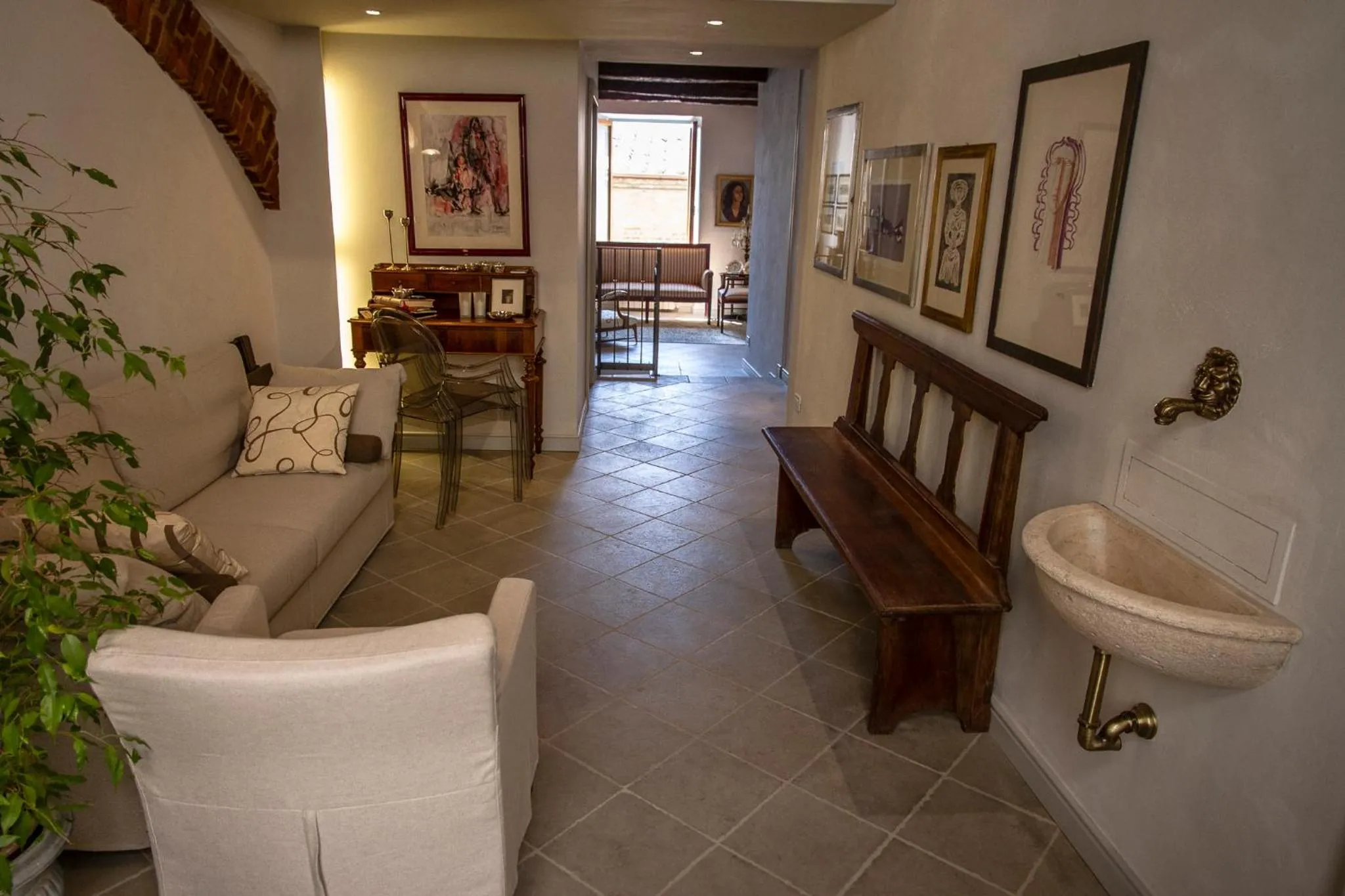 Living room in Casina Mazzuoli