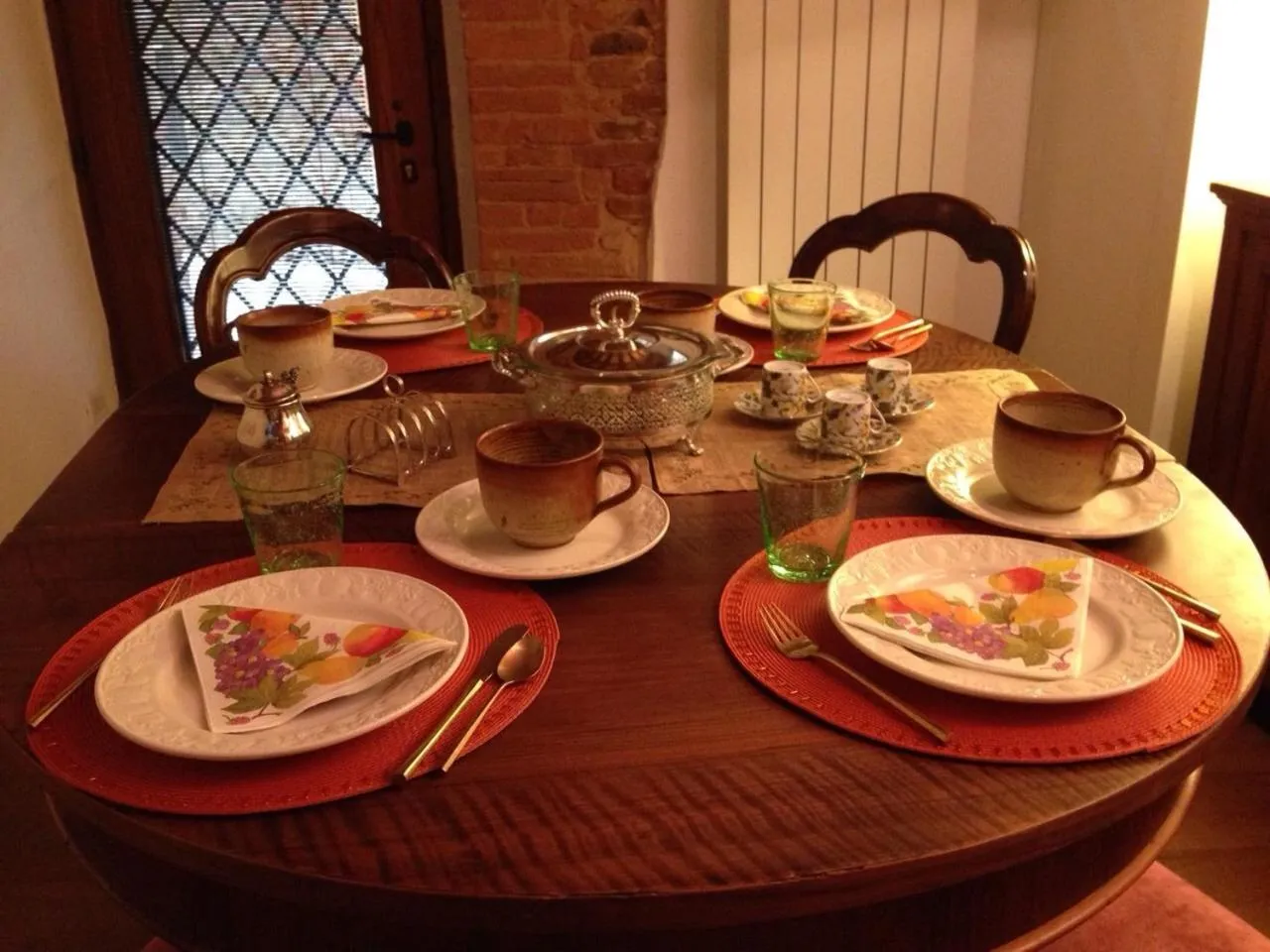 Dining area in Casina Mazzuoli