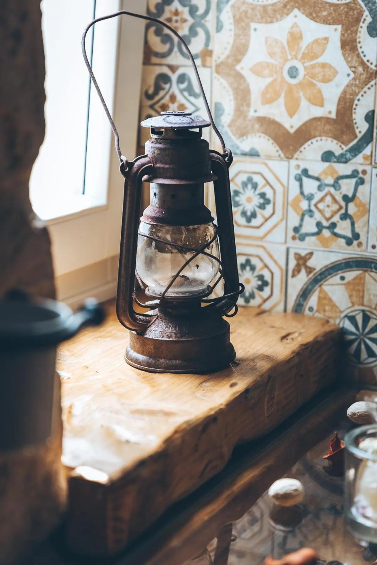 Decorative detail in Antica Villa Colonica