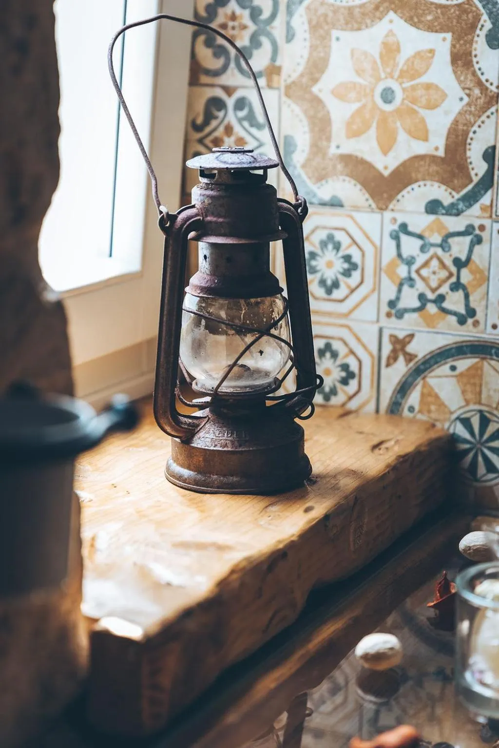 Decorative detail in Antica Villa Colonica