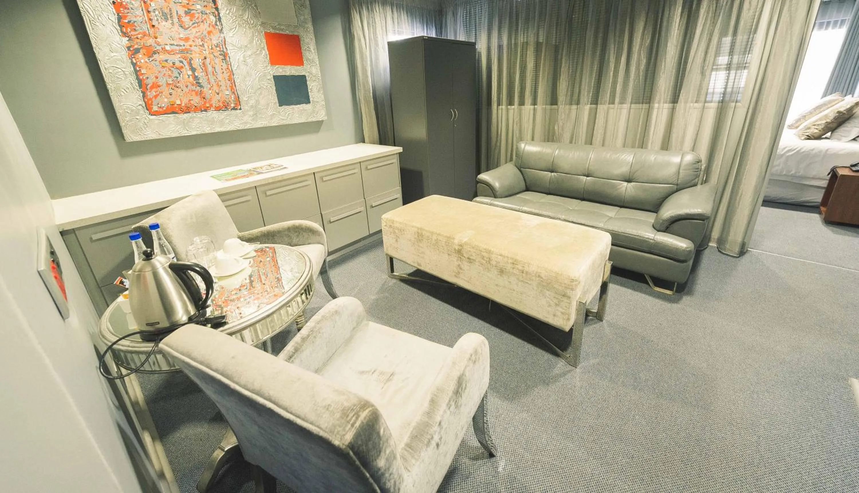 Coffee/tea facilities, Bed in Blue Diamond Boutique Hotel