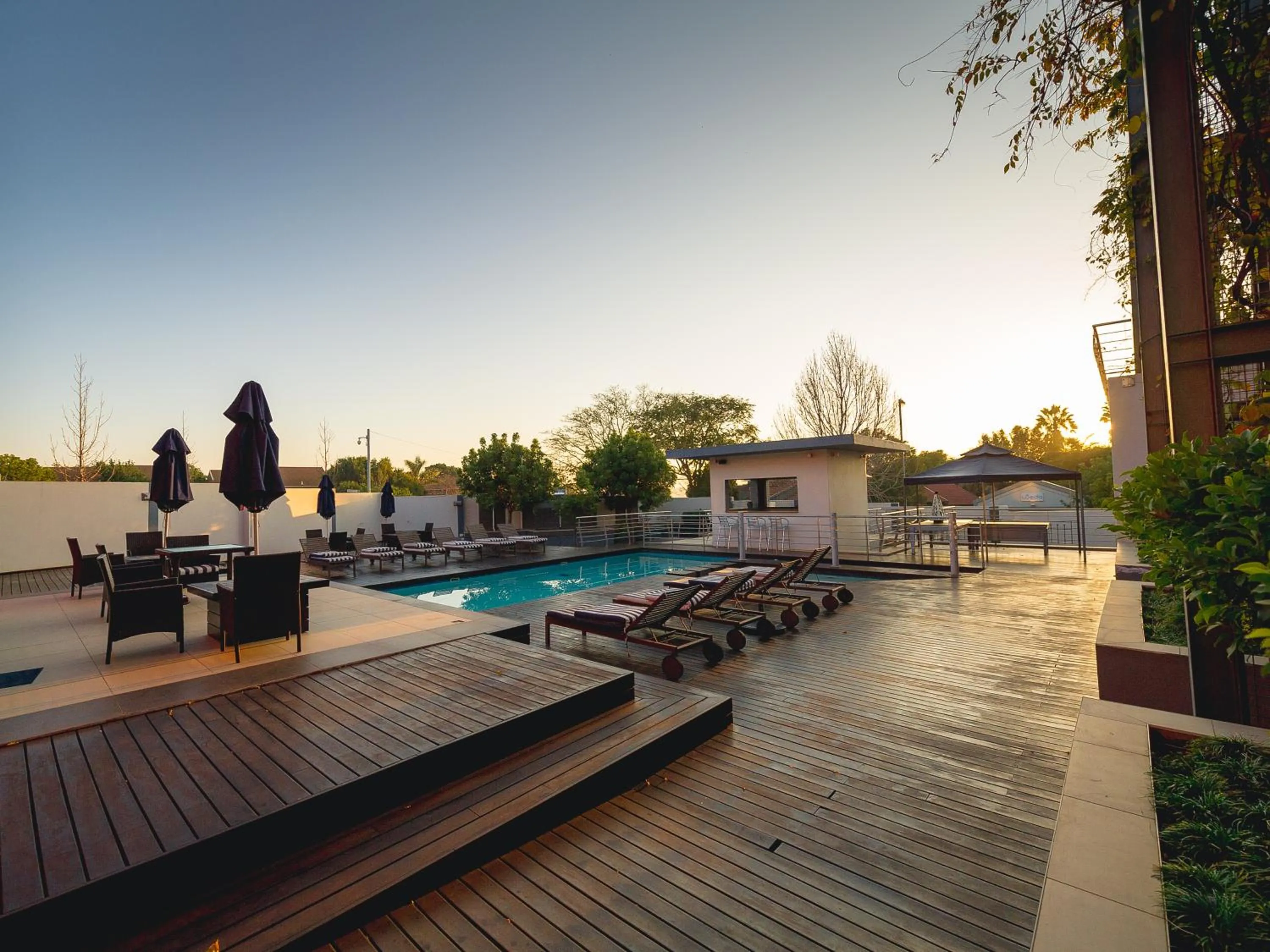 Patio in Blue Diamond Boutique Hotel