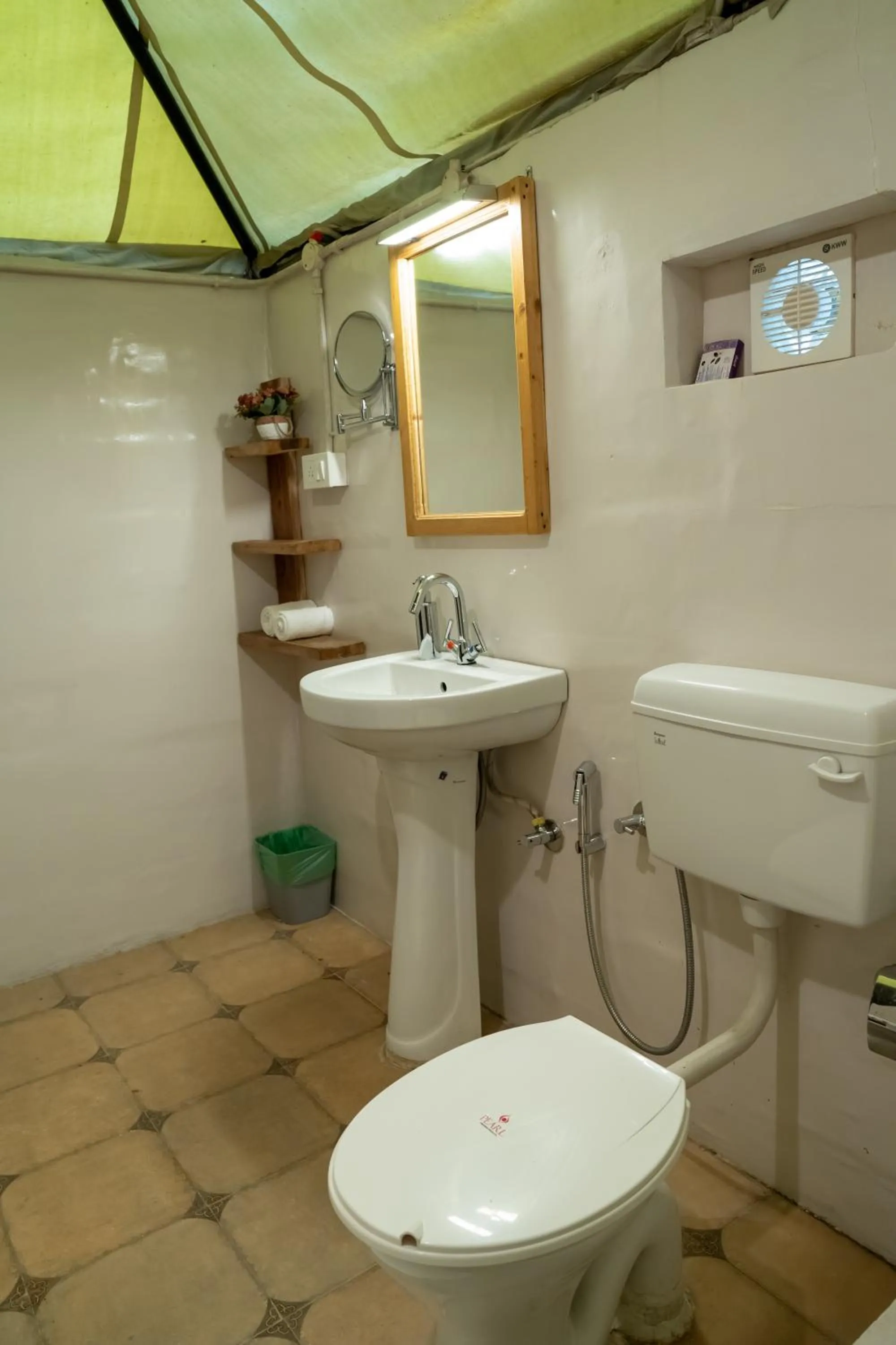 Bathroom in Dev Bhoomi Farms & Cottages