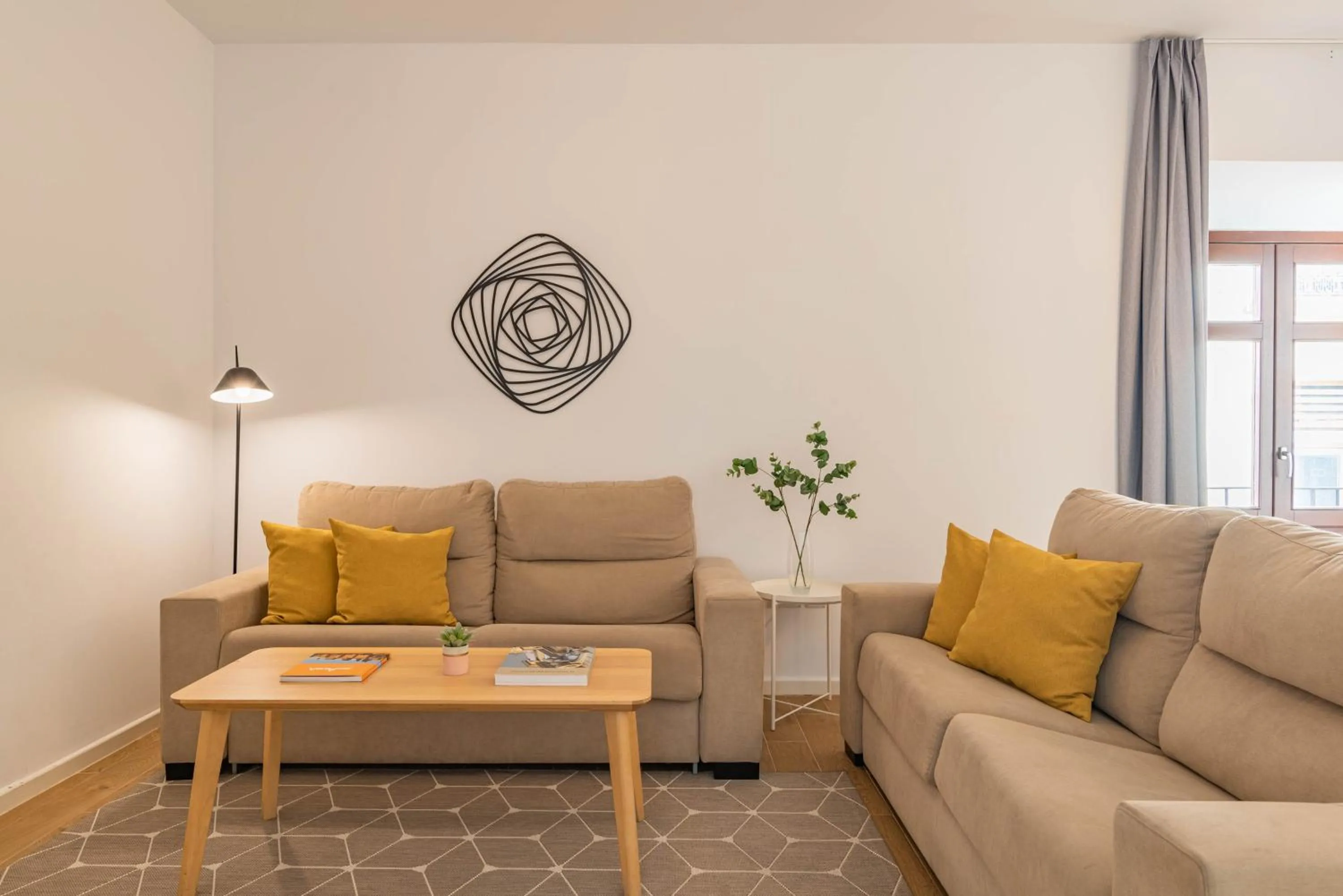 Living room in Feelathome Merced Apartments